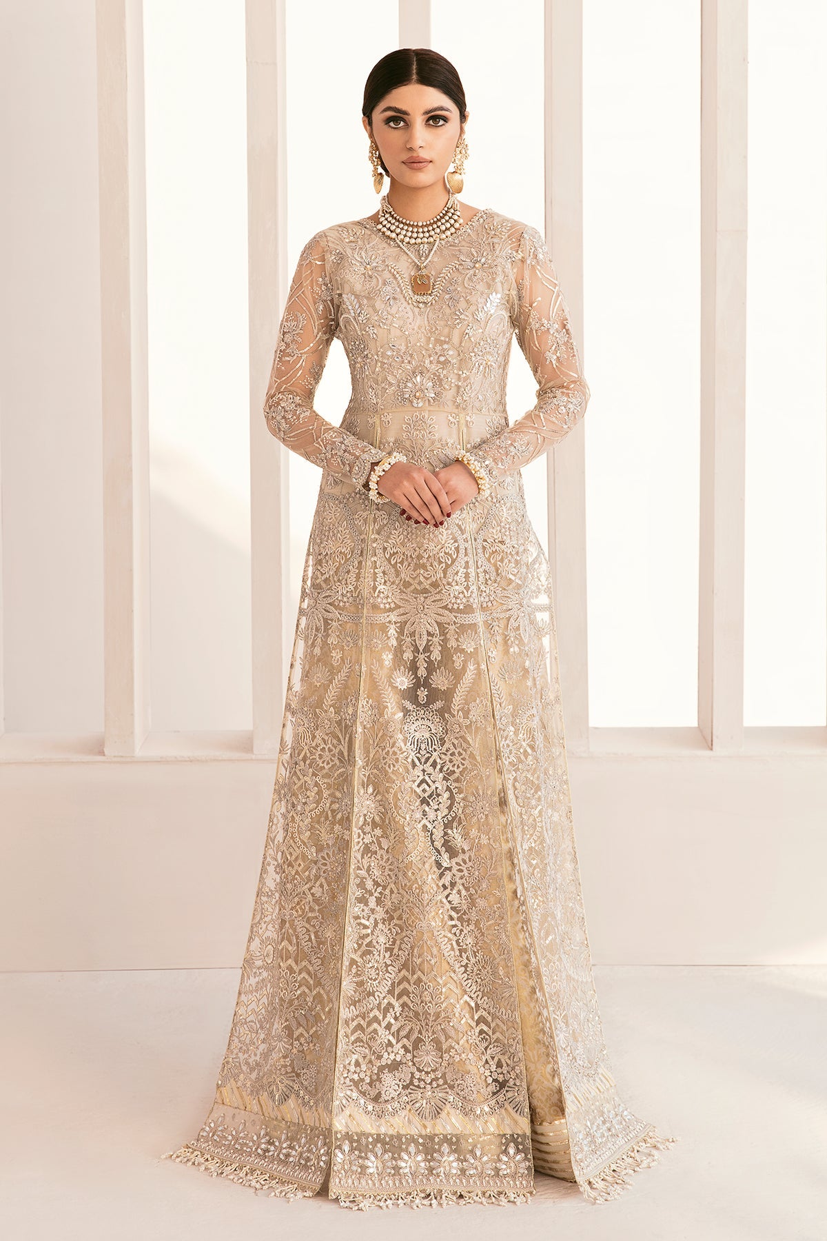 EMBROIDERED NET CH11-03 STITCHED