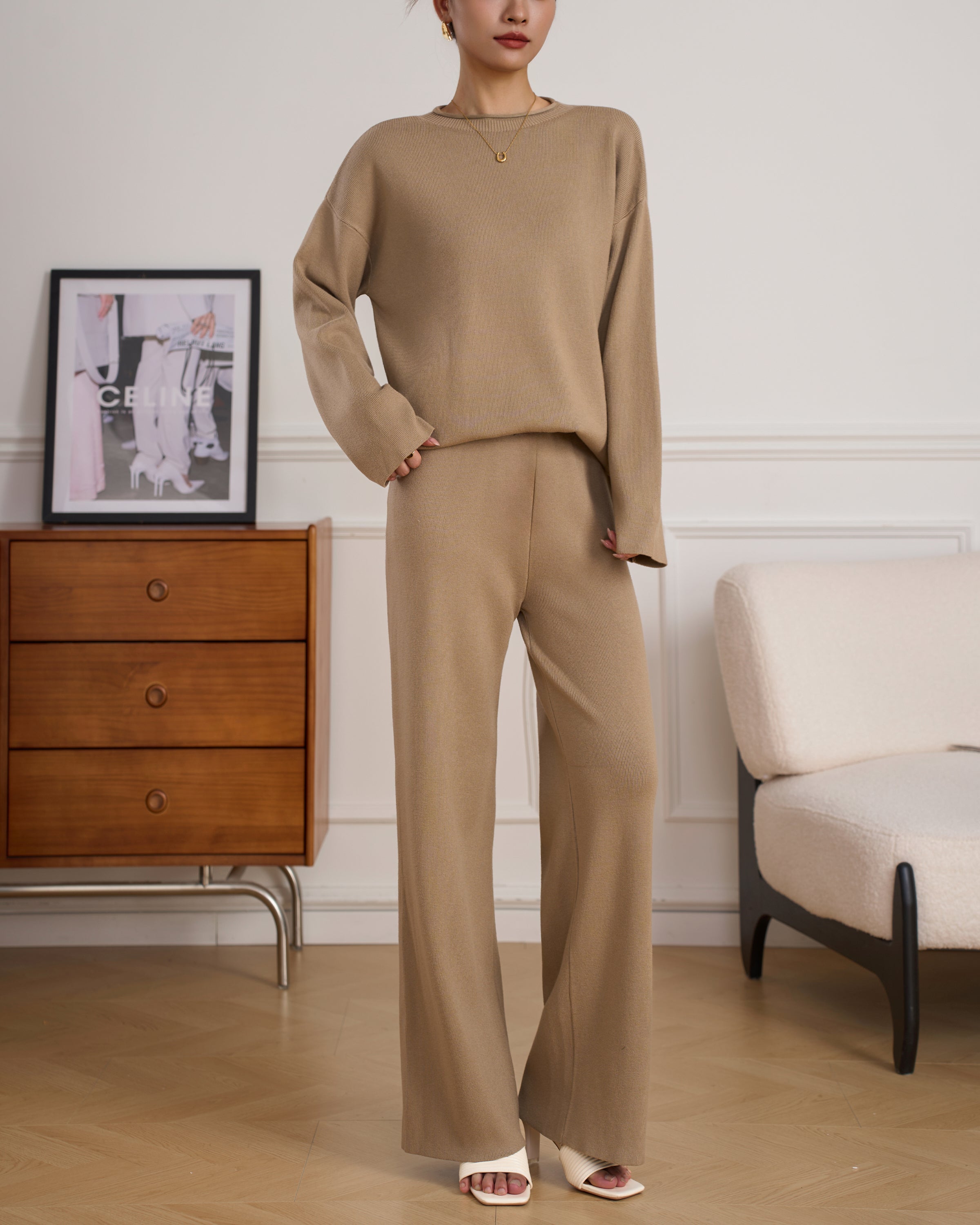 MILI KNIT SUIT BEIGE