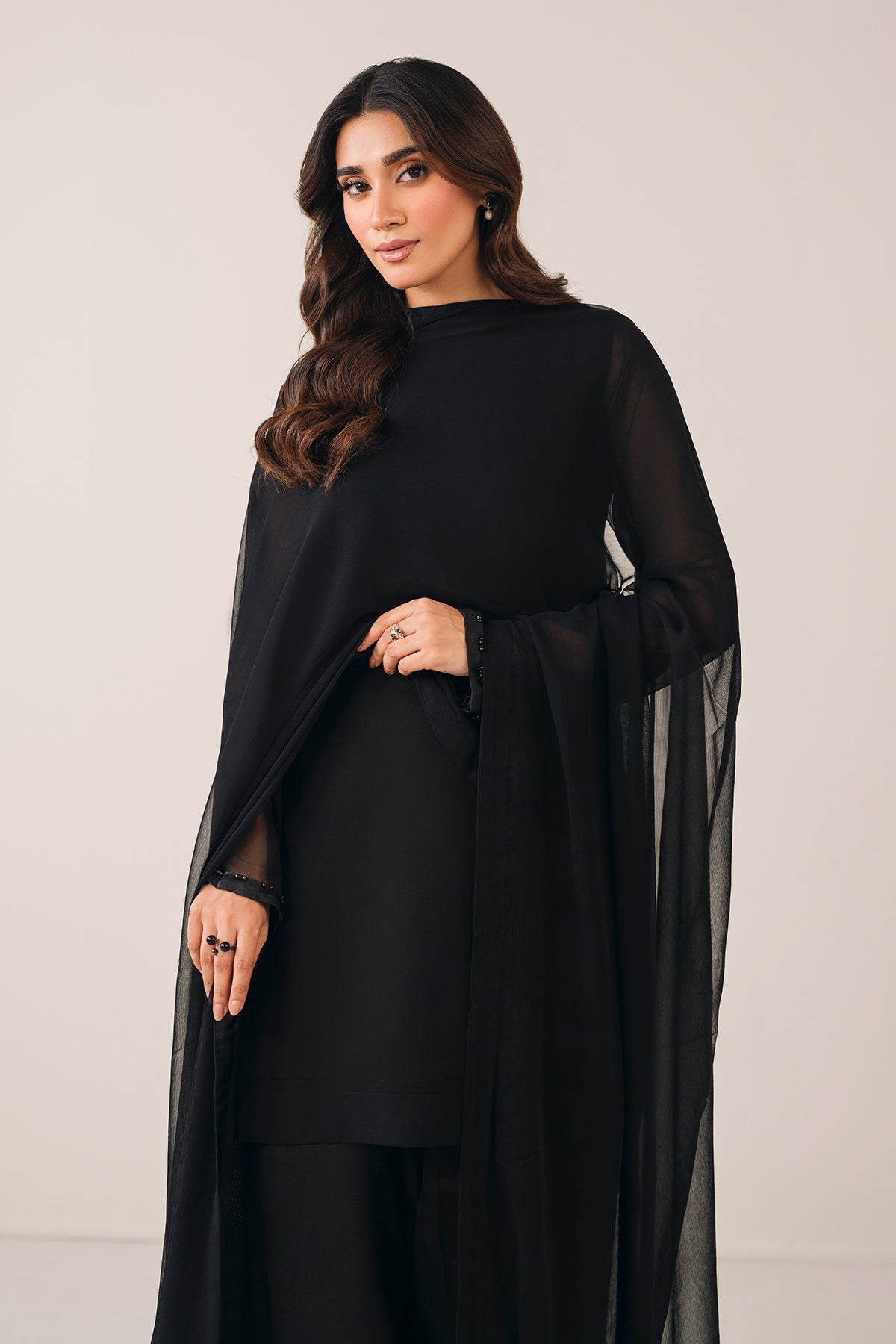 PLAIN CHIFFON SHIRT PR-1115