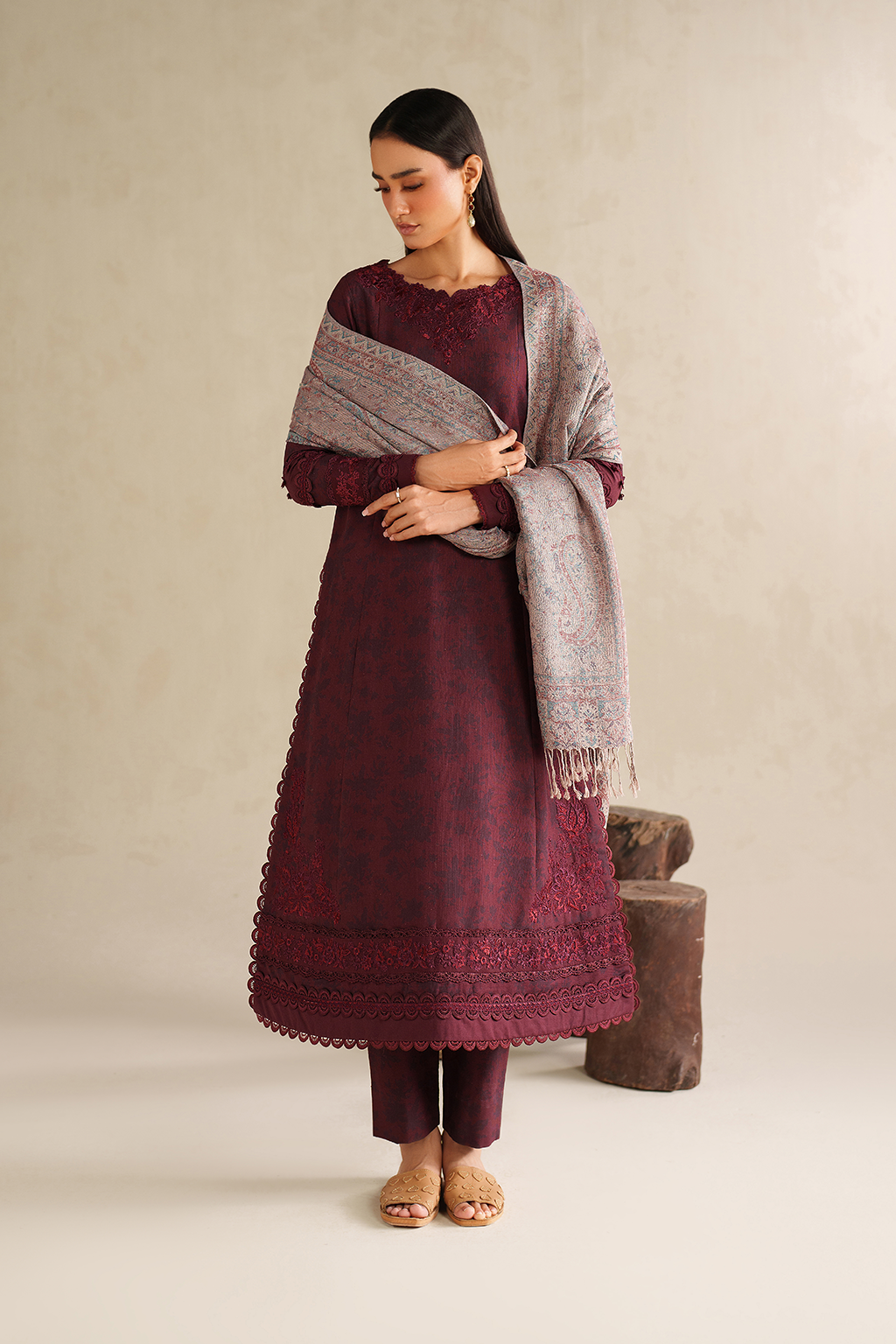 UE-590 Printed Khaddar