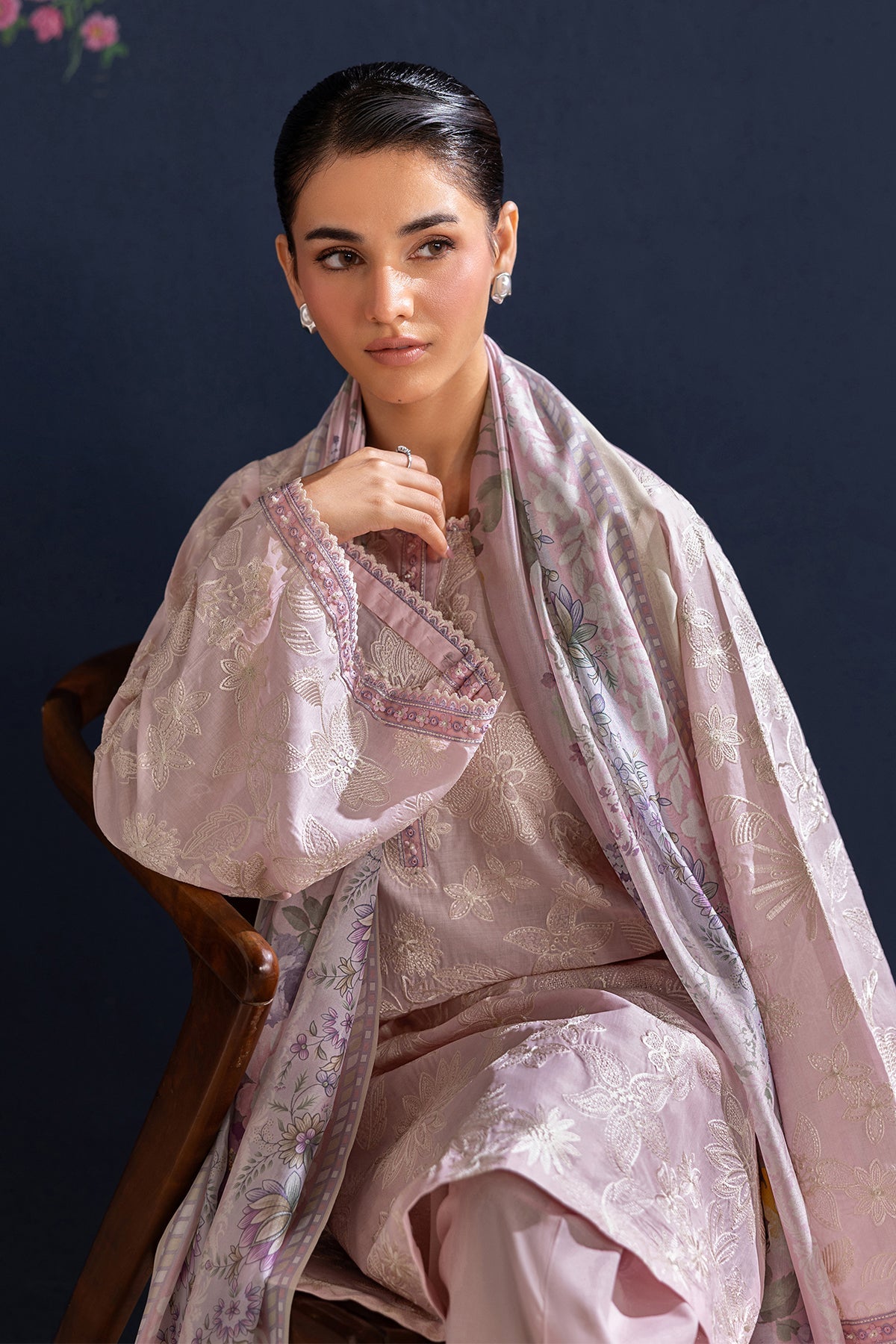 EMBROIDERED LAWN SF-4468