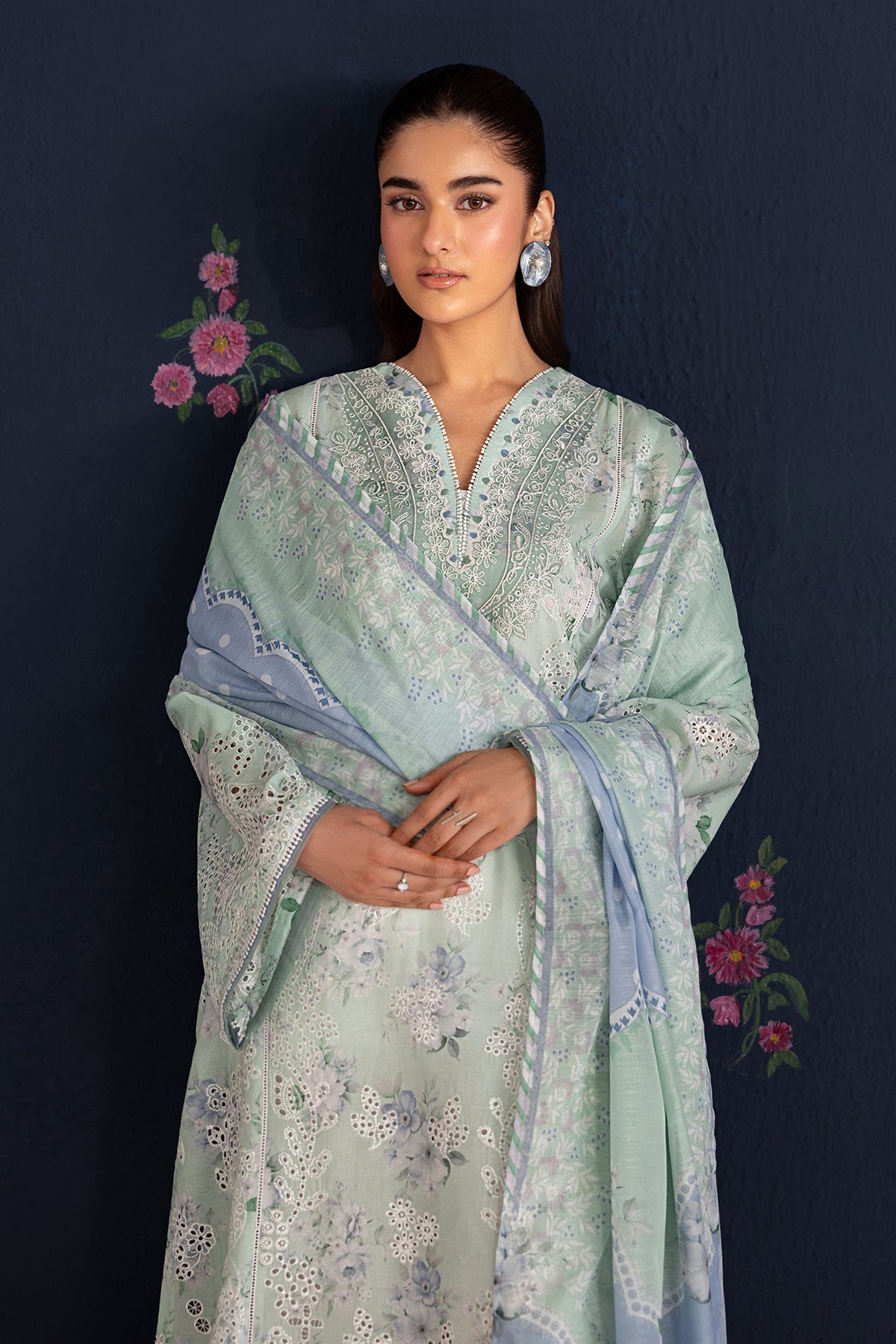 EMBROIDERED LAWN SF-4469
