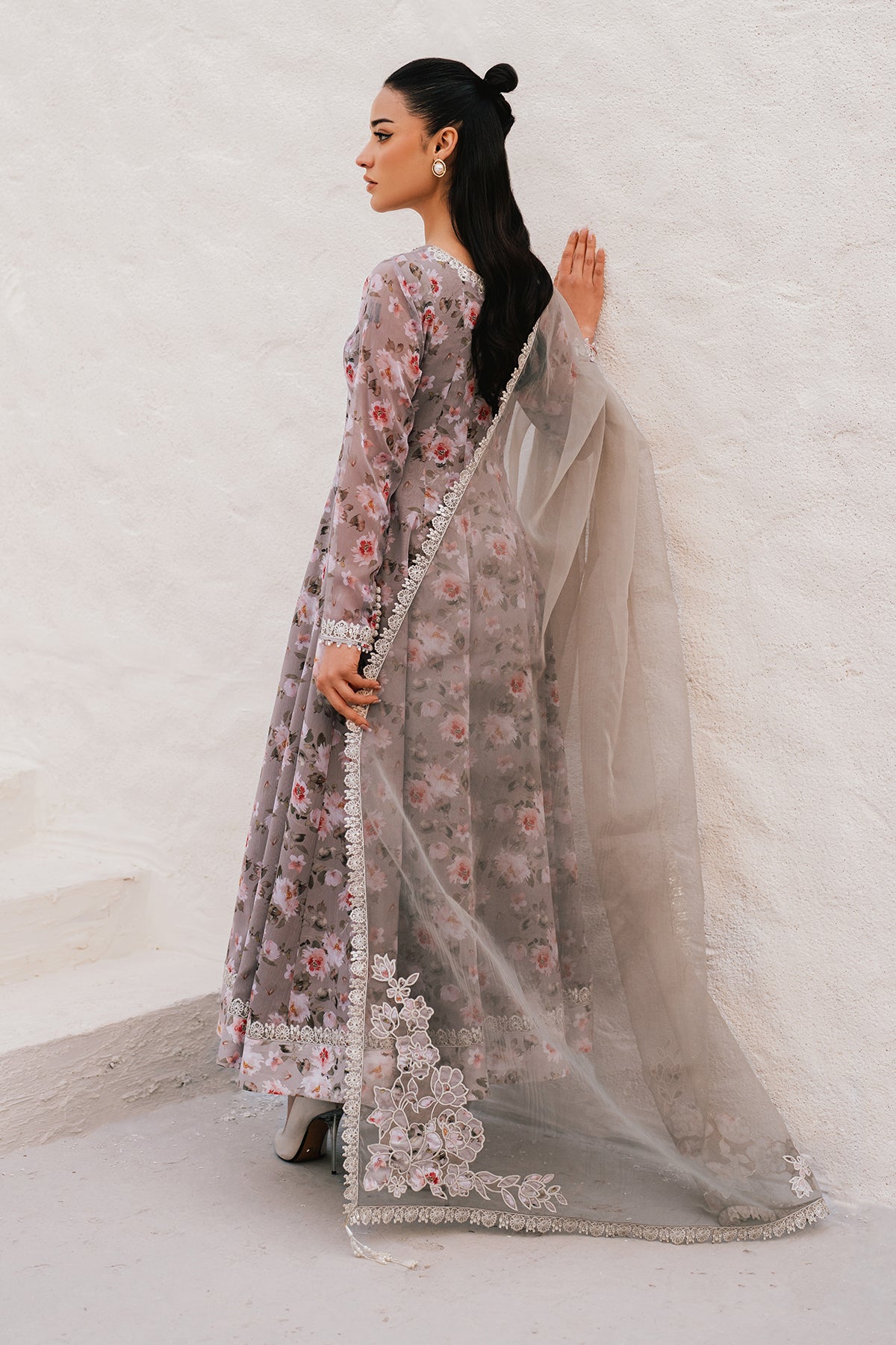 EMBROIDERED CHIFFON PR-1090