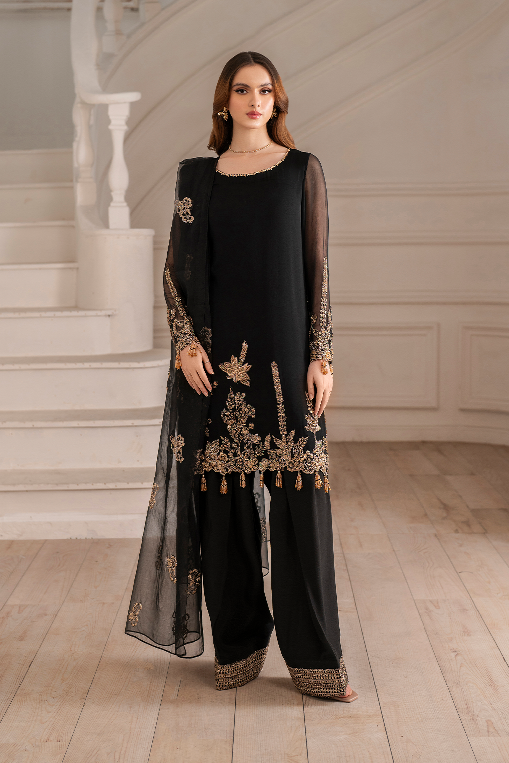 UE-417 Embroidered Chiffon