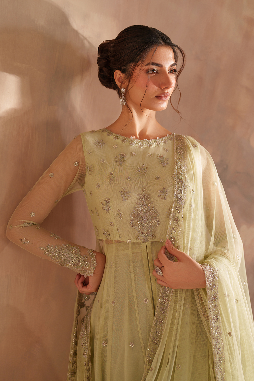 CC-73 Embroidered Net