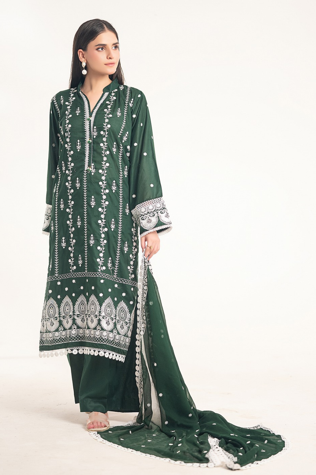 Ready to Wear Lawn Embroidered Suit D-199 - D-200