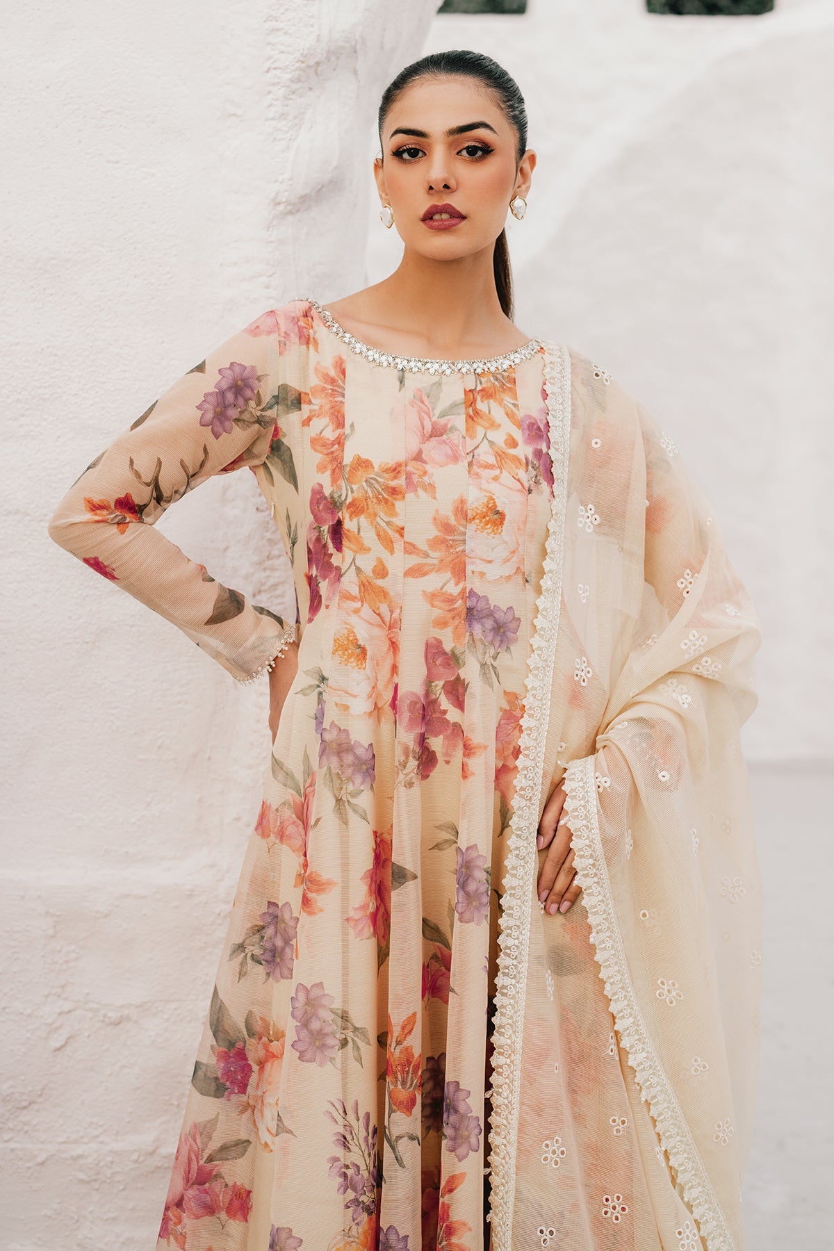 EMBROIDERED COTTON PATTI PR-1091