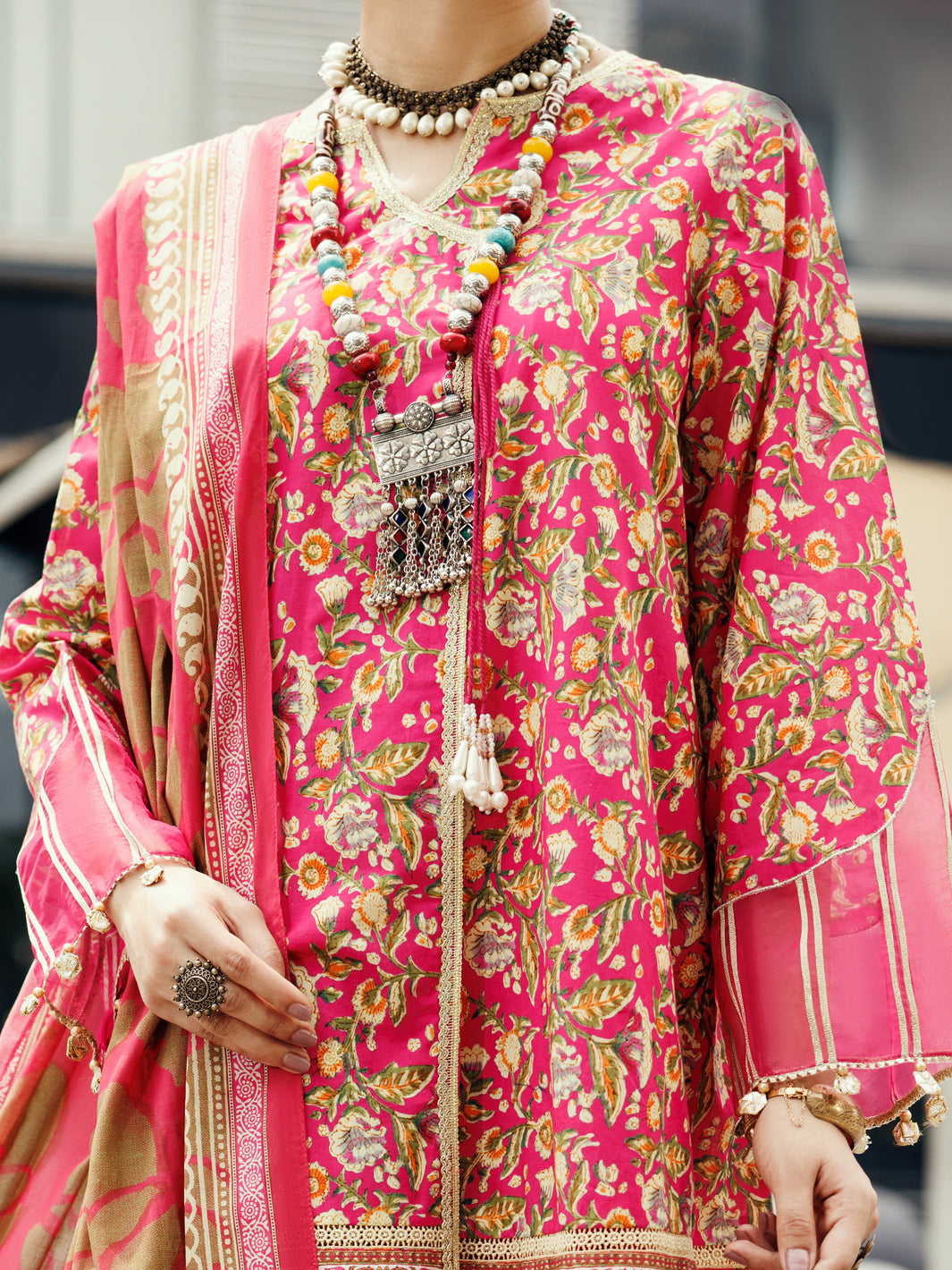 Fuchsia Lawn 3Pc Unstitched - ALP-2PS-SLKD-UN-2264