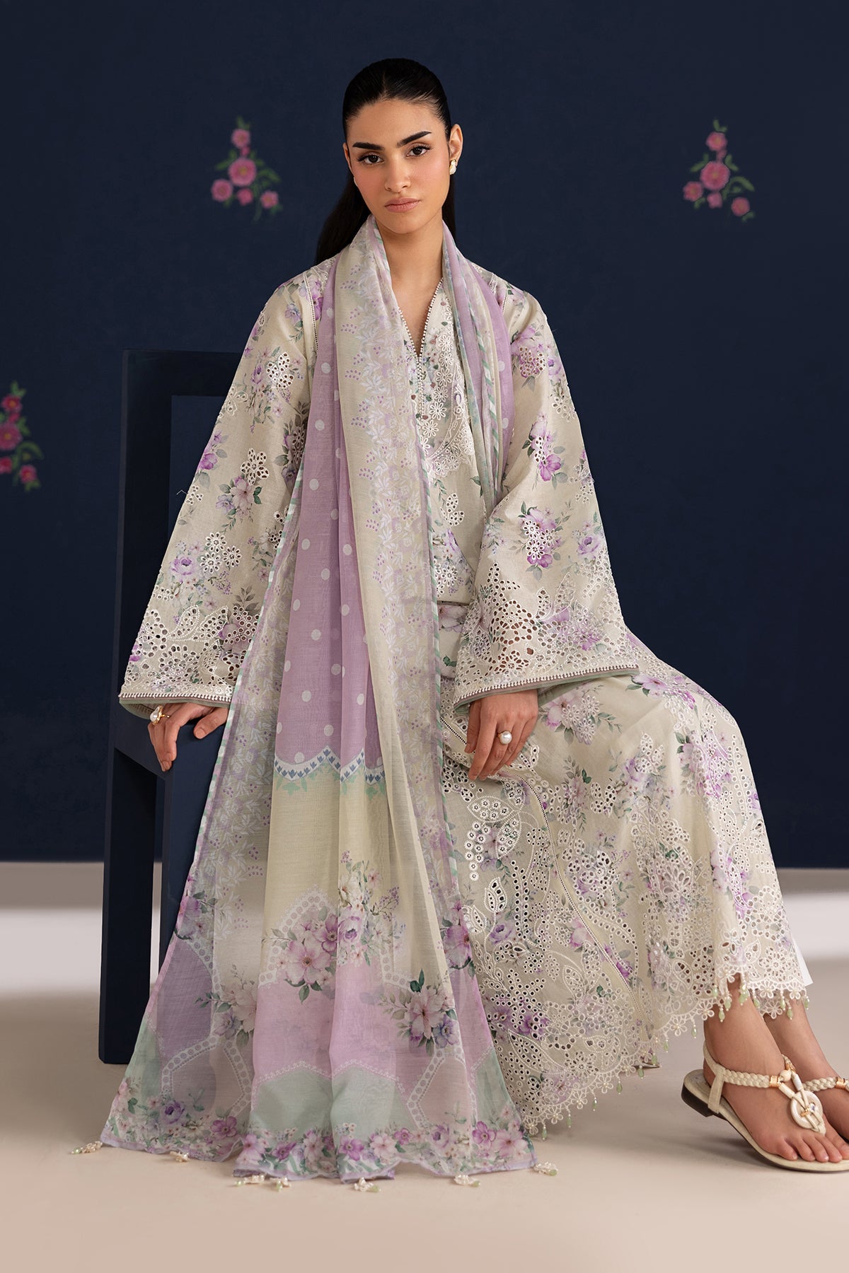EMBROIDERED LAWN SF-4470