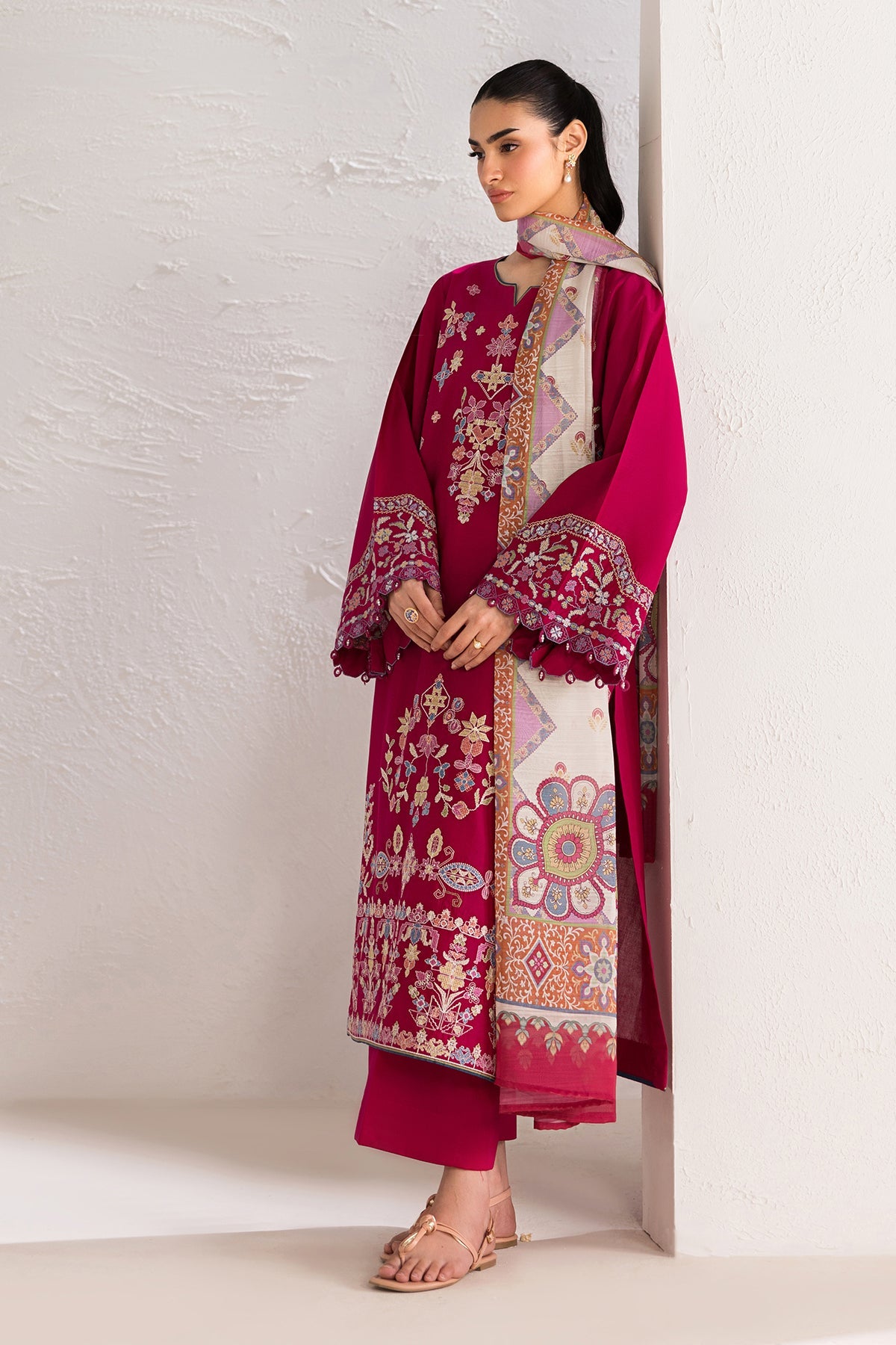 EMBROIDERED LAWN SF-4449