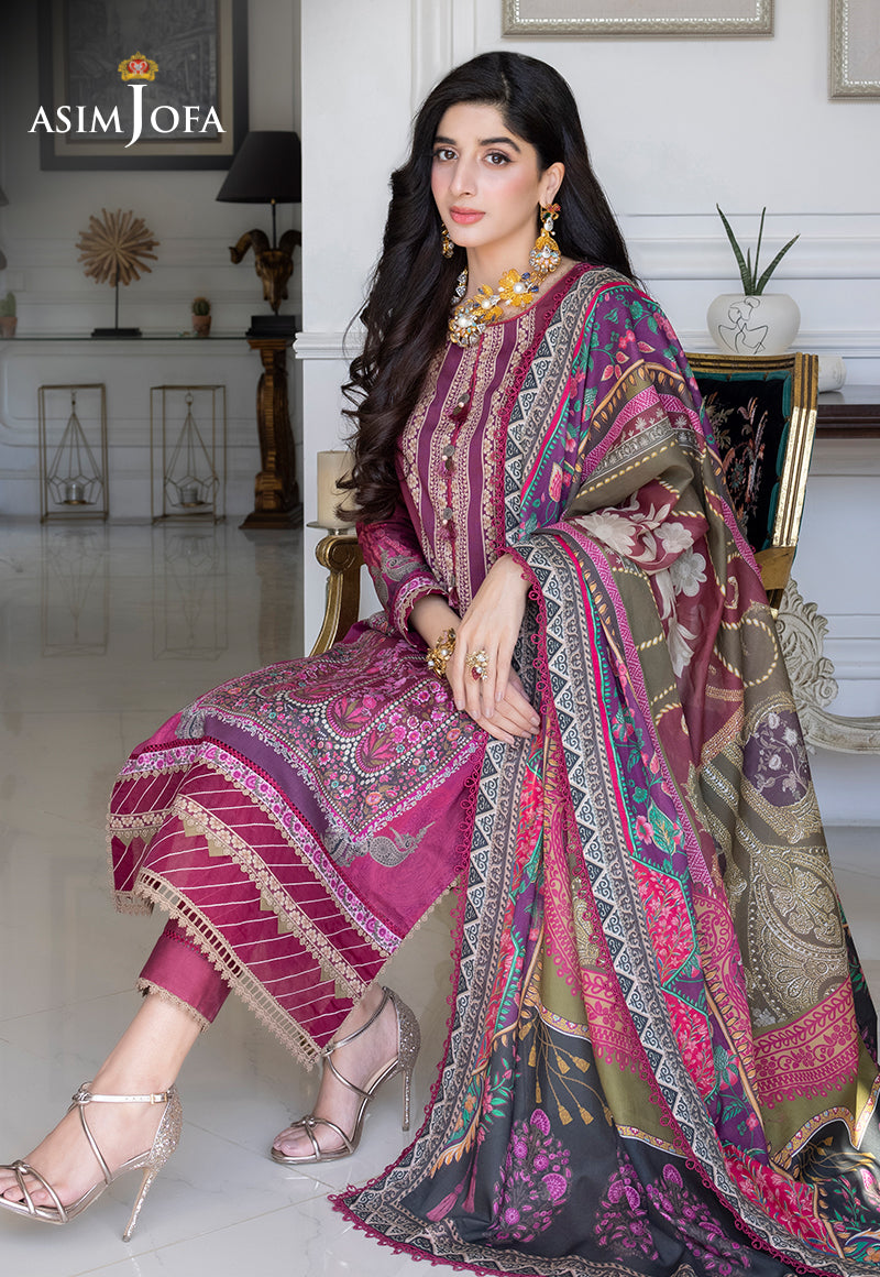 AJS-04 PRINTED LAWN 3 PCS