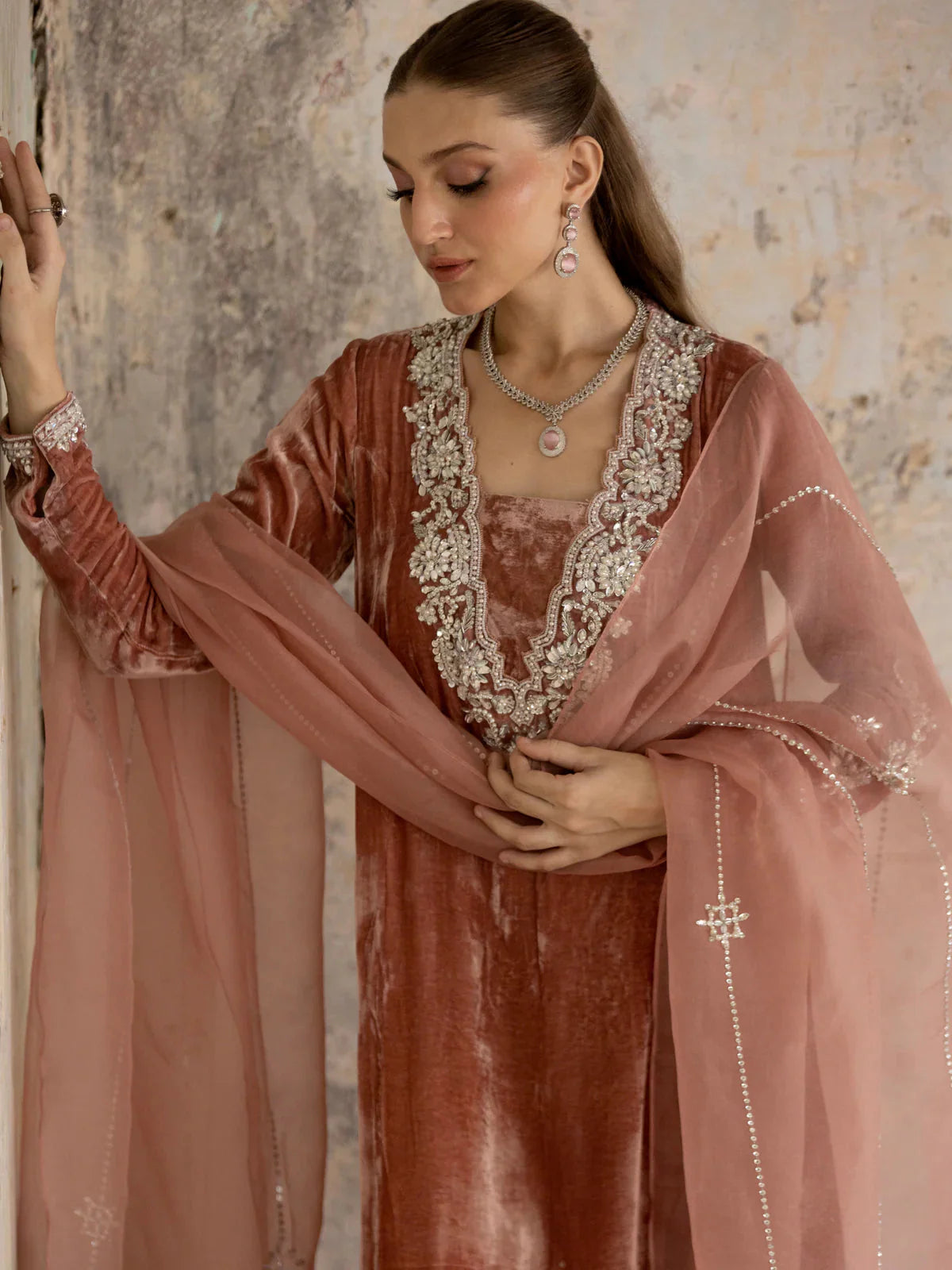 Irsa Pink Signature Velvet