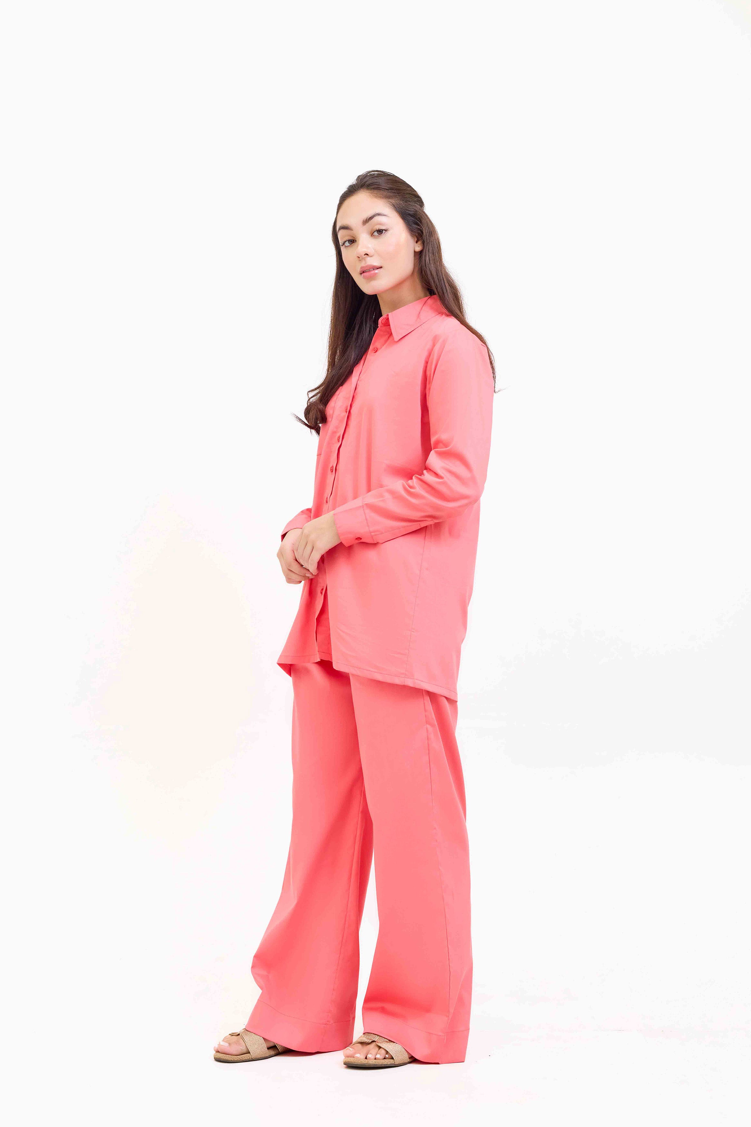 Zyra Two Piece Coral Suit