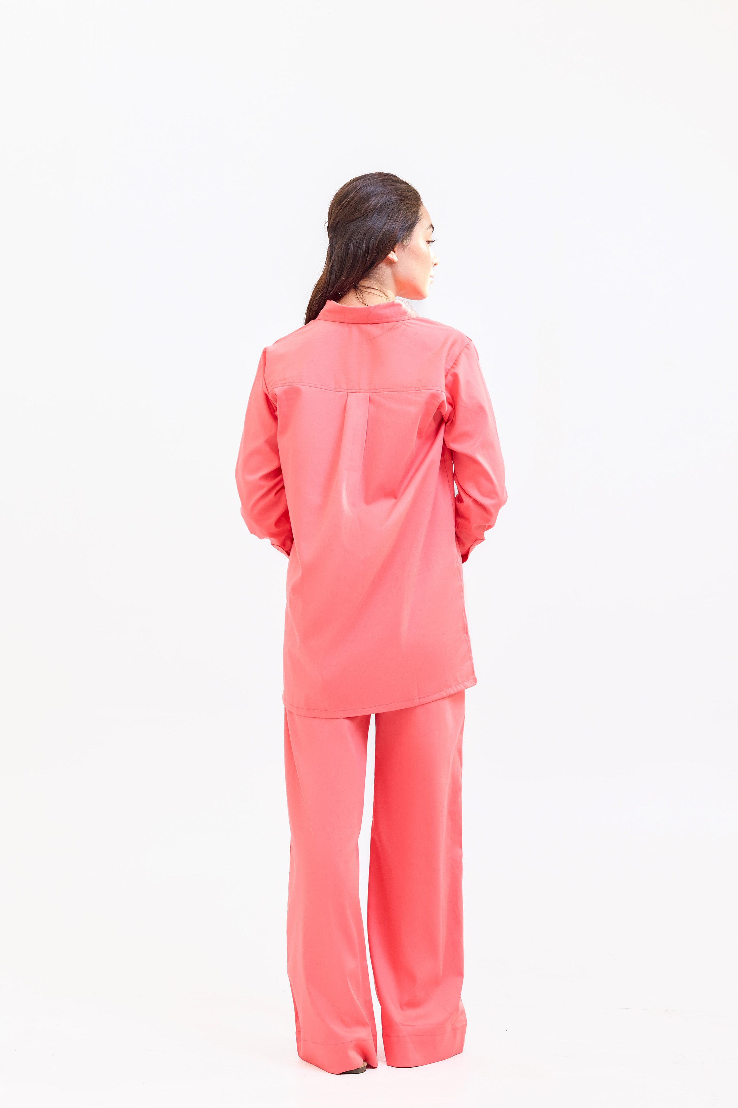 Zyra Two Piece Coral Suit