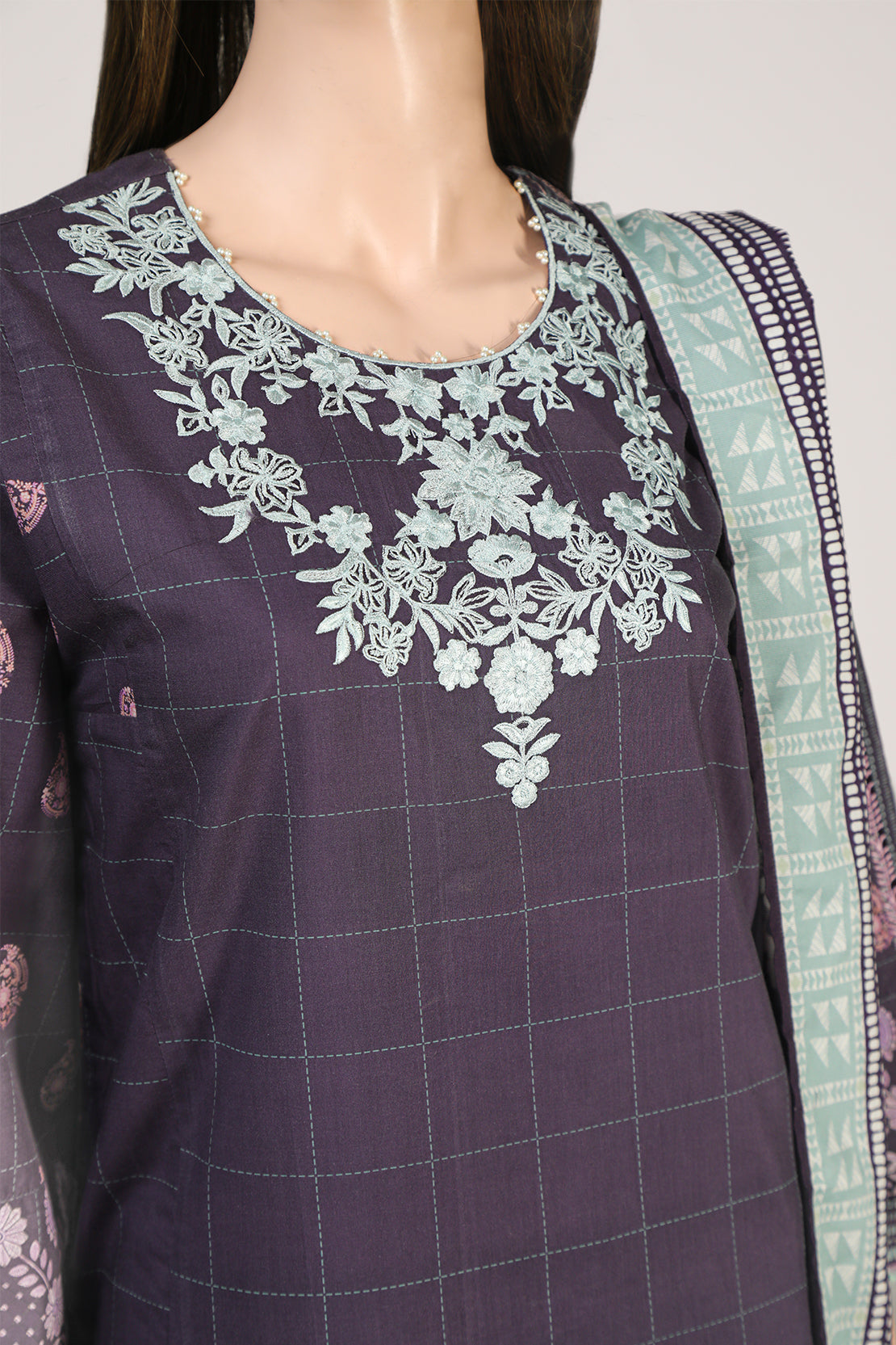 Unstitched Embroidered Cotton Filament Shirt60382