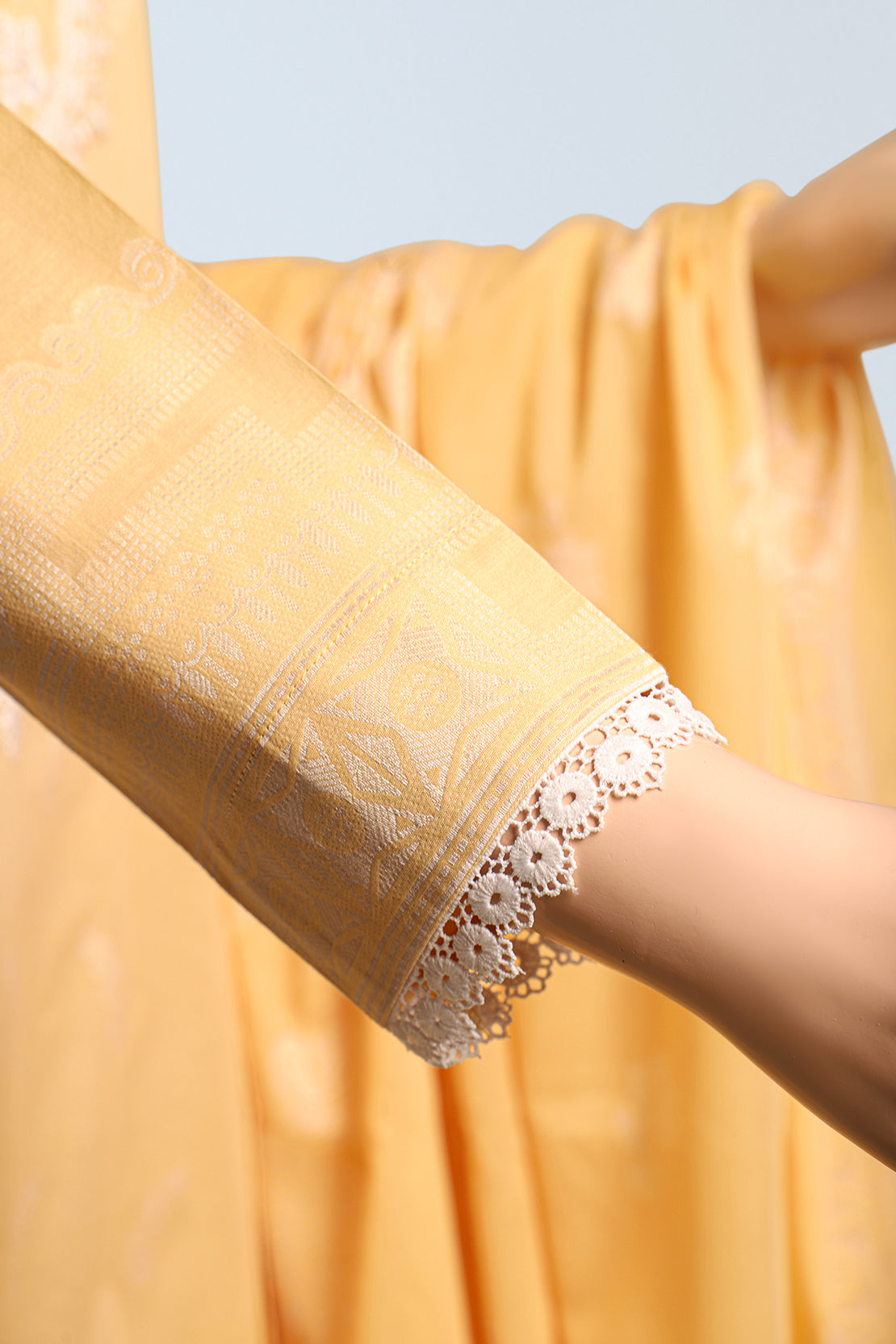 Unstitched Embroidered Jacquard Cotton Shirt60247