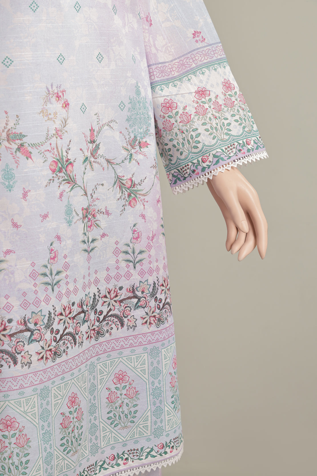 Unstitched Printed Linen 2 Piece (Shirt/Trouser)44684
