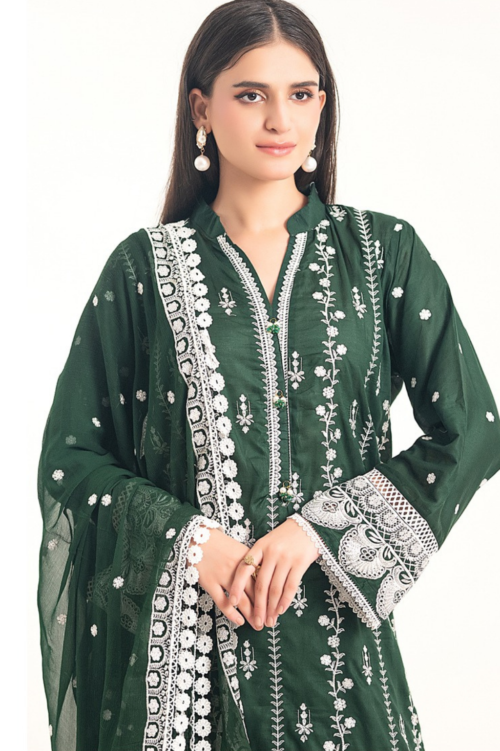 Ready to Wear Lawn Embroidered Suit D-199 - D-200