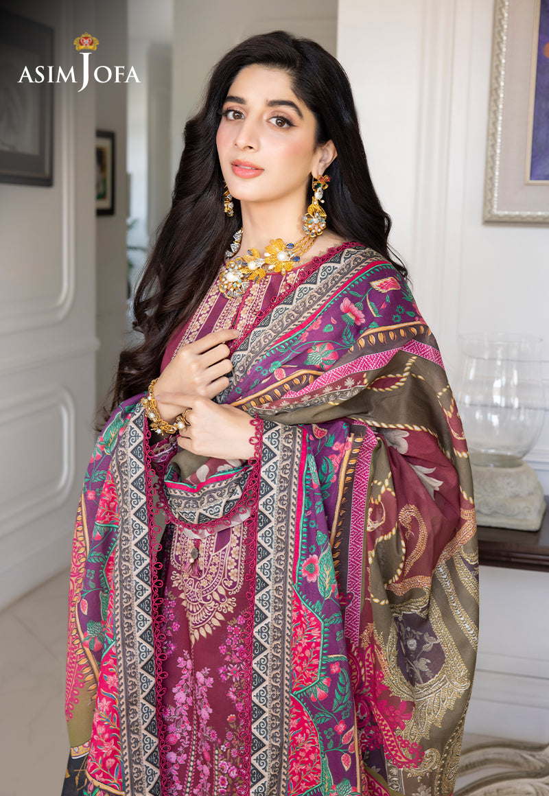 AJS-04 PRINTED LAWN 3 PCS