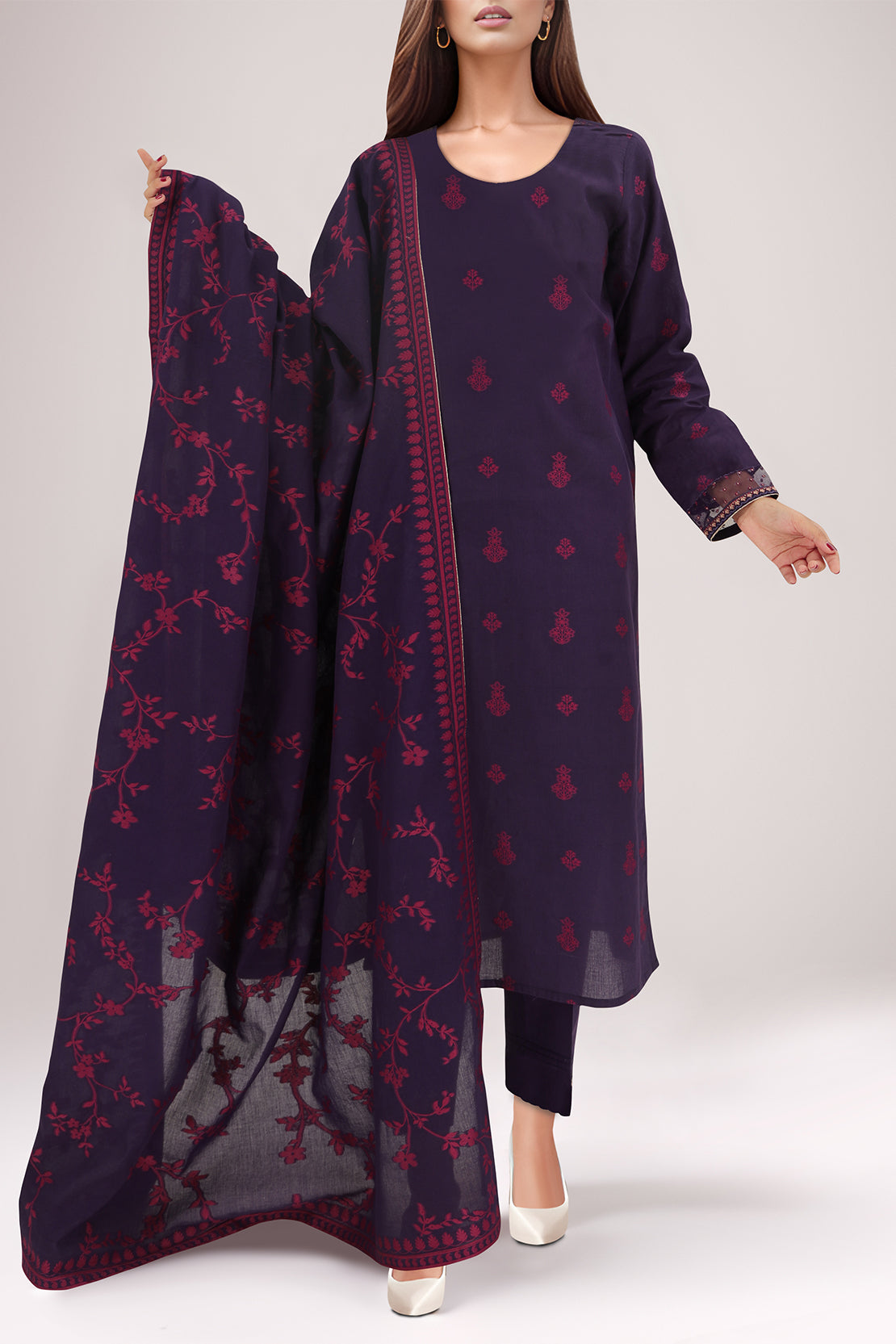 Unstitched Jacquard Cotton Shirt91937