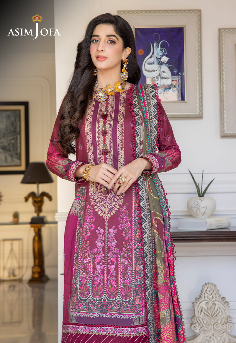 AJS-04 PRINTED LAWN 3 PCS