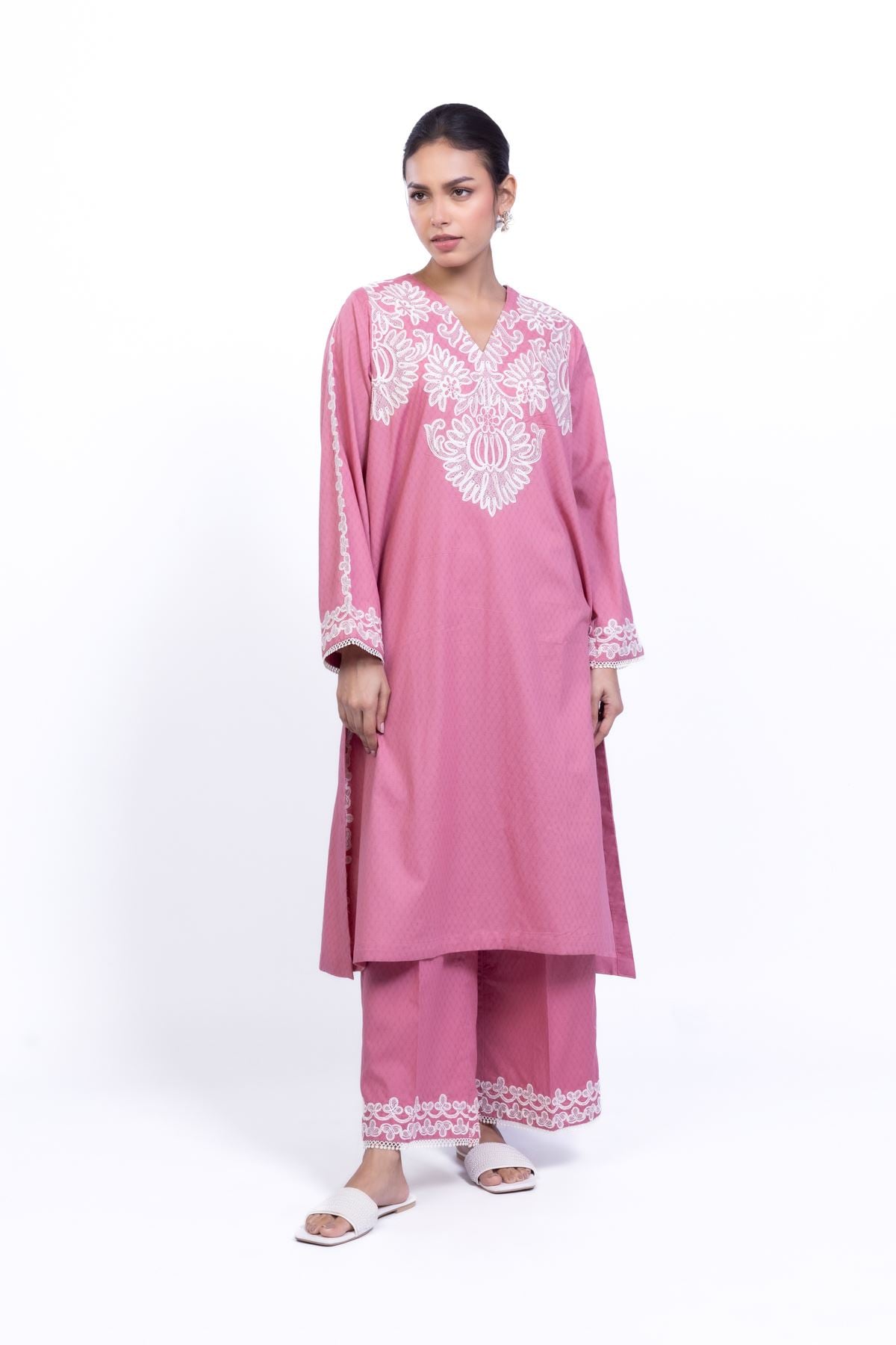 Pink Cotton Pants