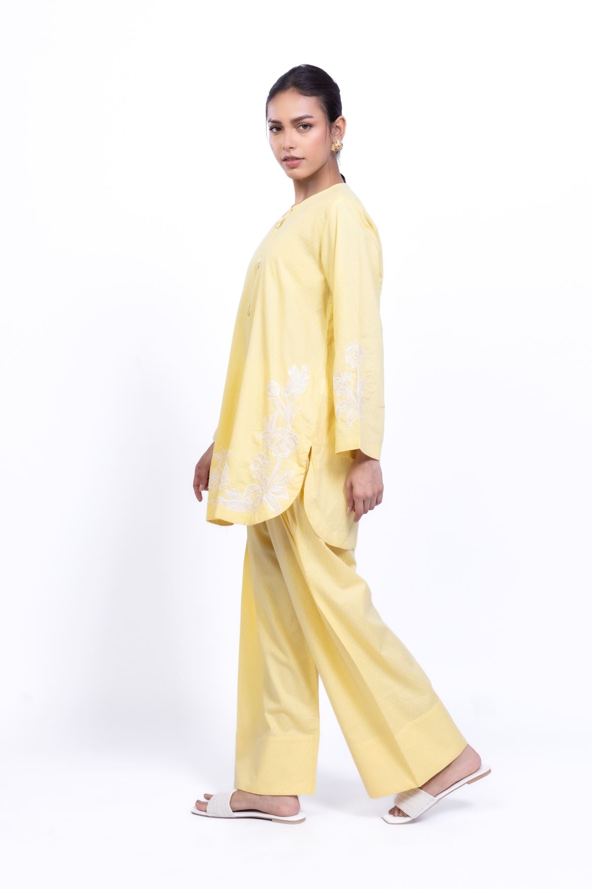 Yellow Cotton Pants