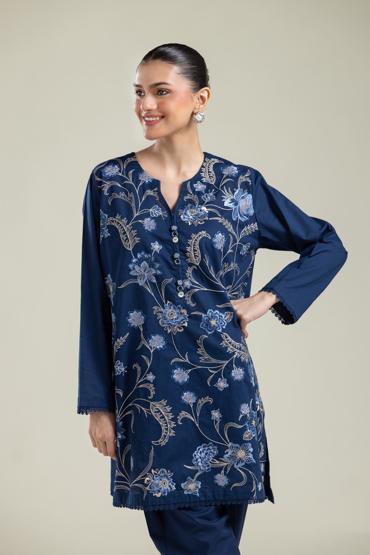 Short Cambric Kurta