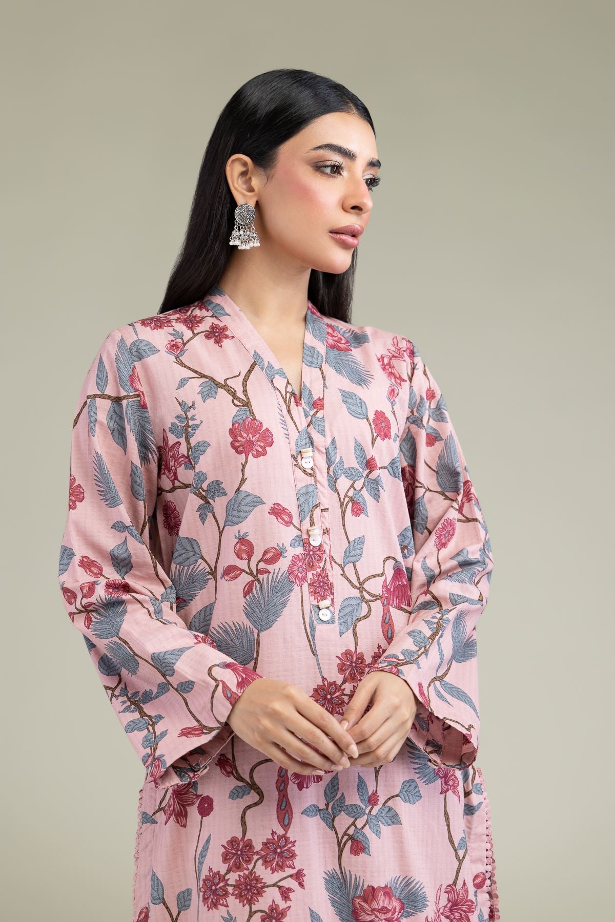 Floral Longline Kurta