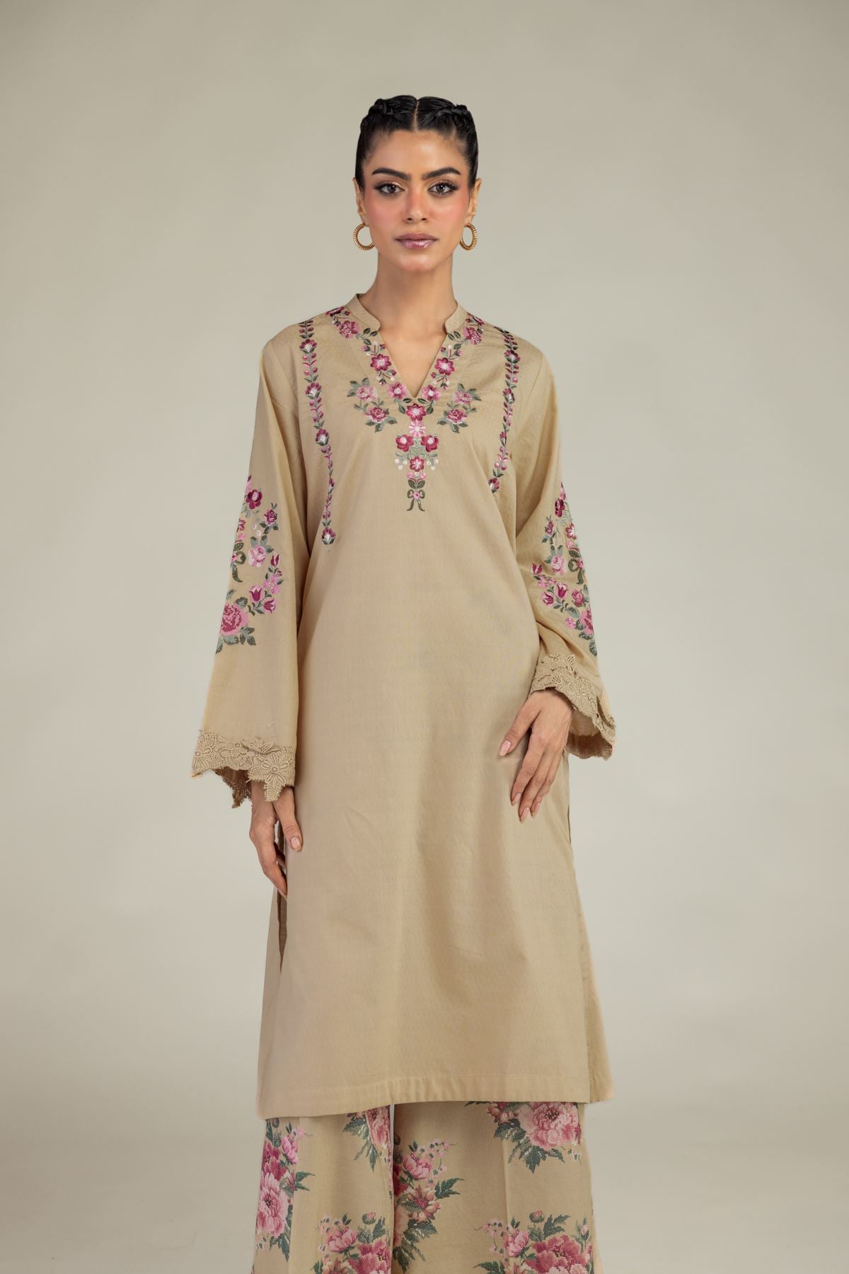 Floral Longline Kurta