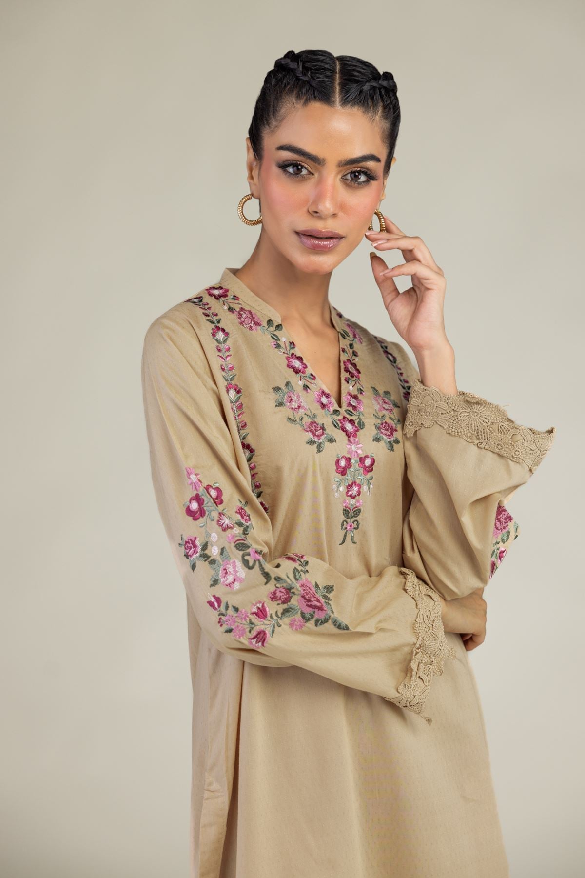 Floral Longline Kurta