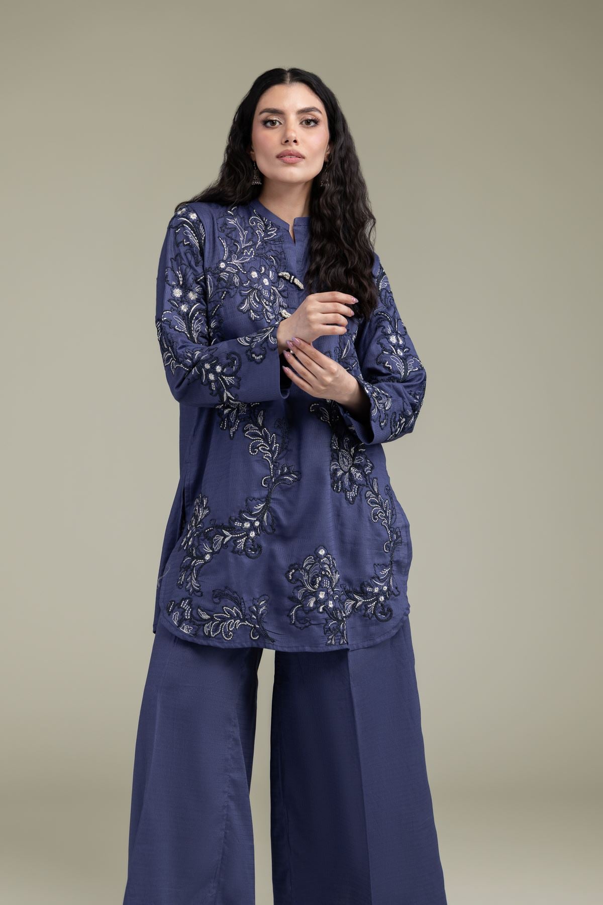 Short Floral Kurta