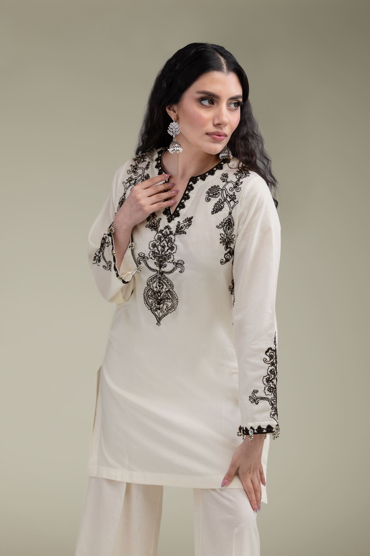 Floral Cotton Kurta