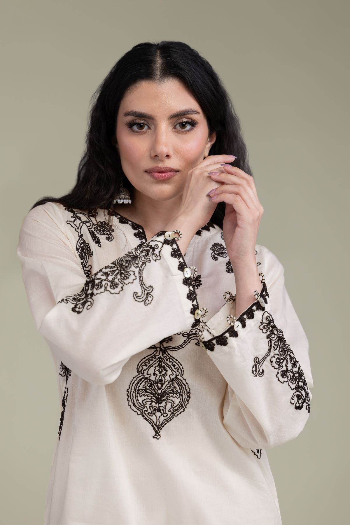 Floral Cotton Kurta