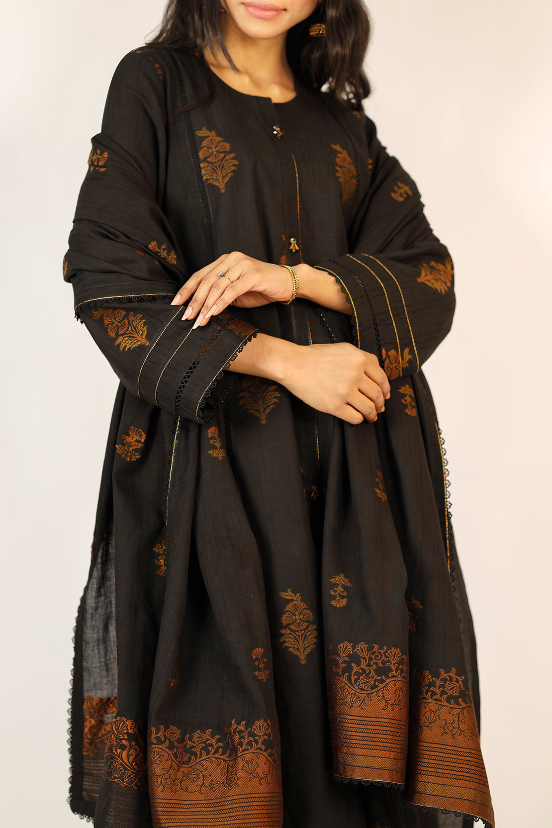 Unstitched Jacquard Cotton 3 Piece91467