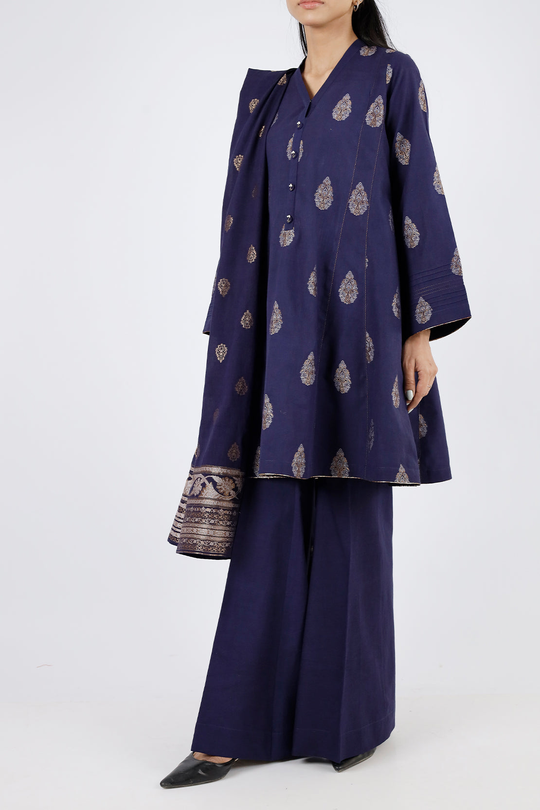 Unstitched Jacquard Cotton 3 Piece80288