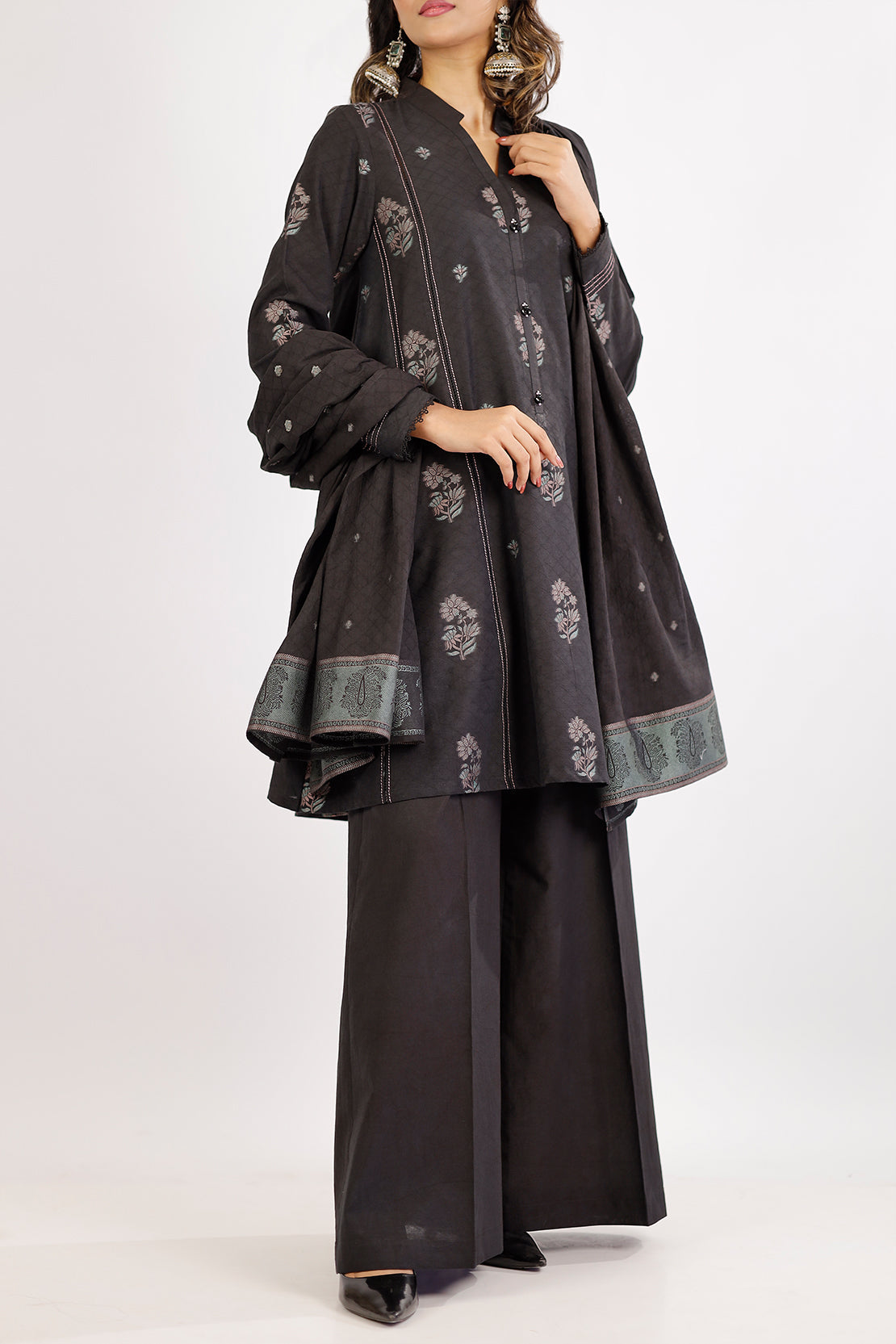 Unstitched Jacquard Cotton 3 Piece94270