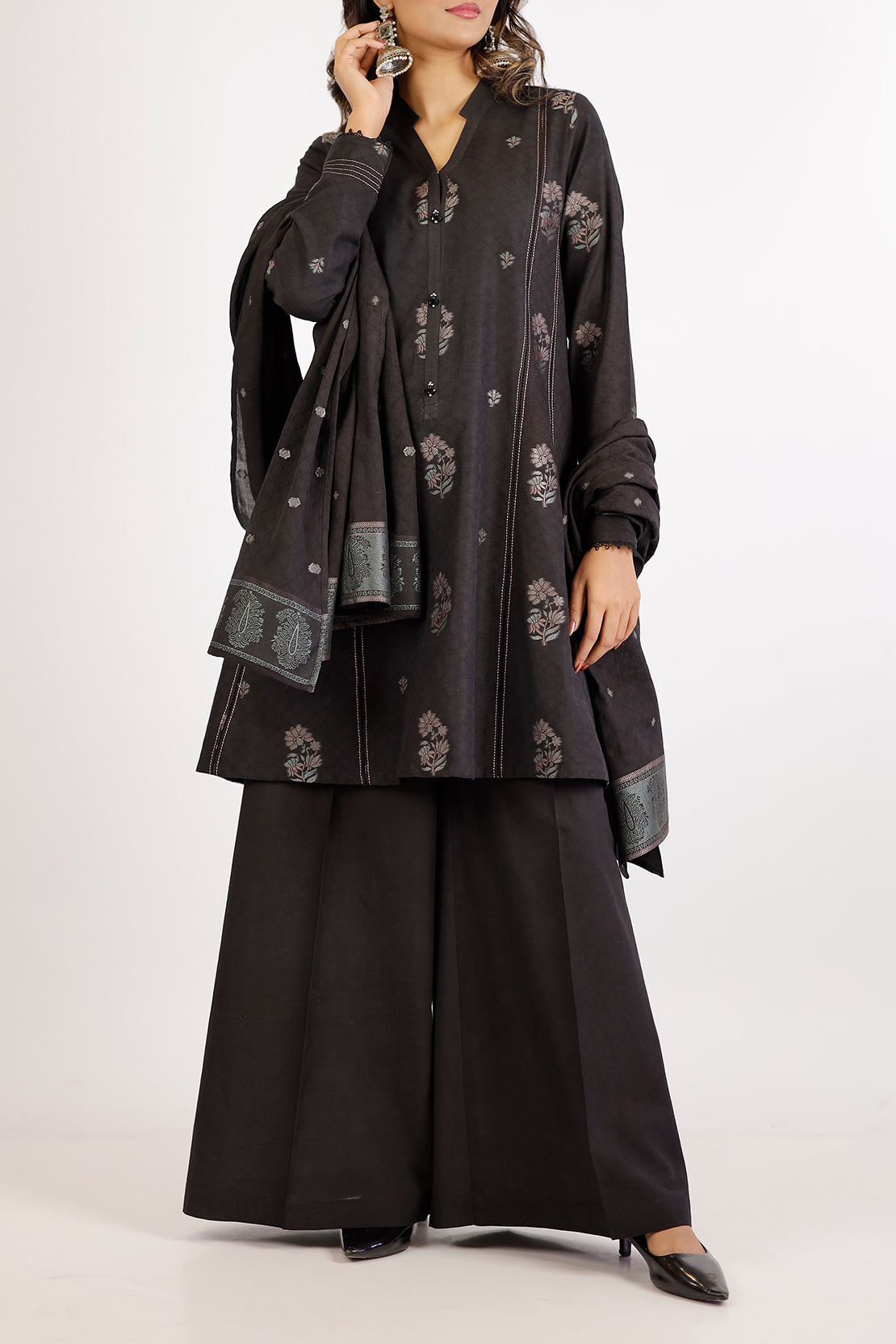Unstitched Jacquard Cotton 3 Piece94270