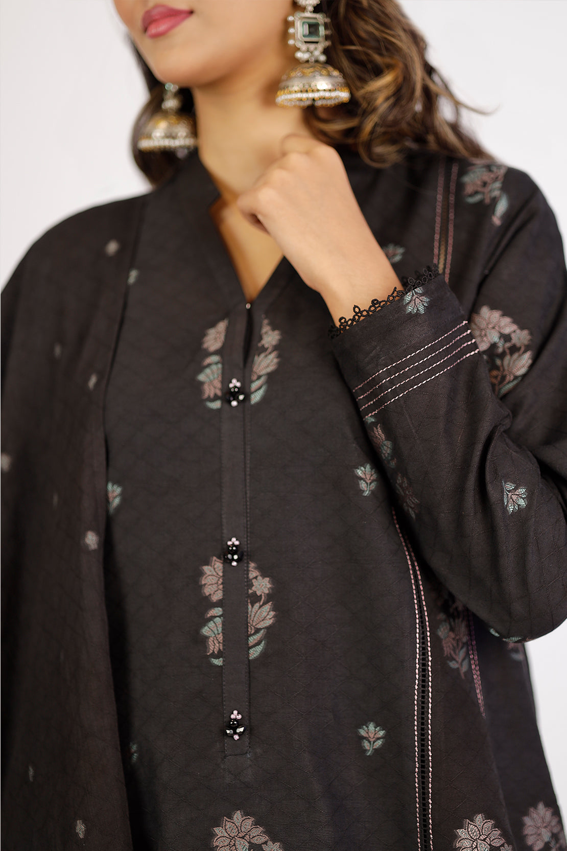Unstitched Jacquard Cotton 3 Piece94270