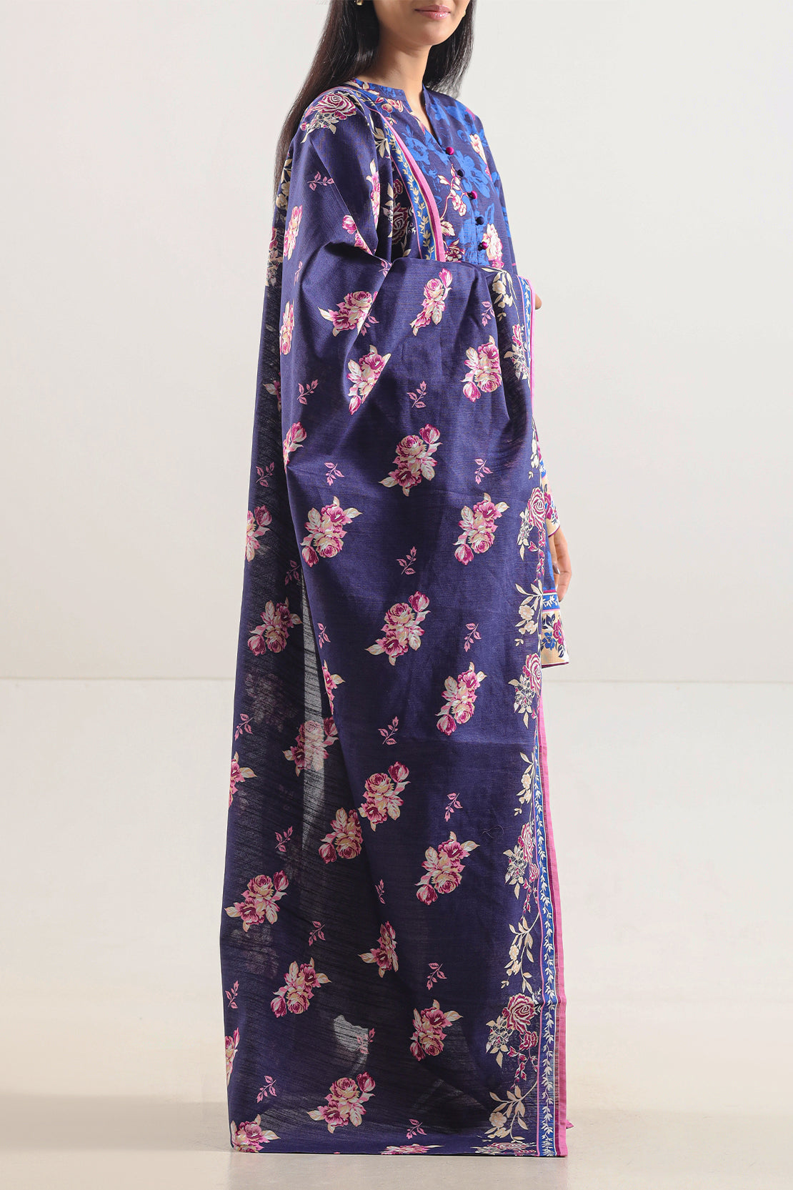 Unstitched Printed Cotton Khaddar 3 Piece114080