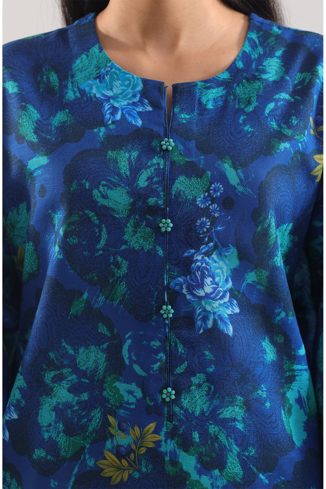 Unstitched Printed Cotton Khaddar 3 Piece114099
