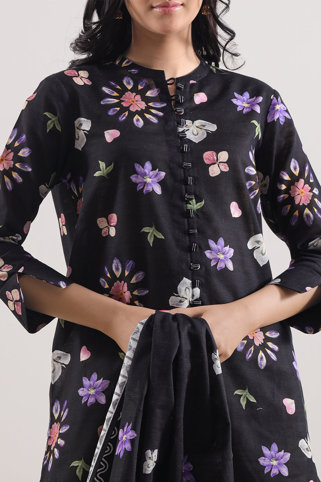 Unstitched Printed Cotton Khaddar 3 Piece114091
