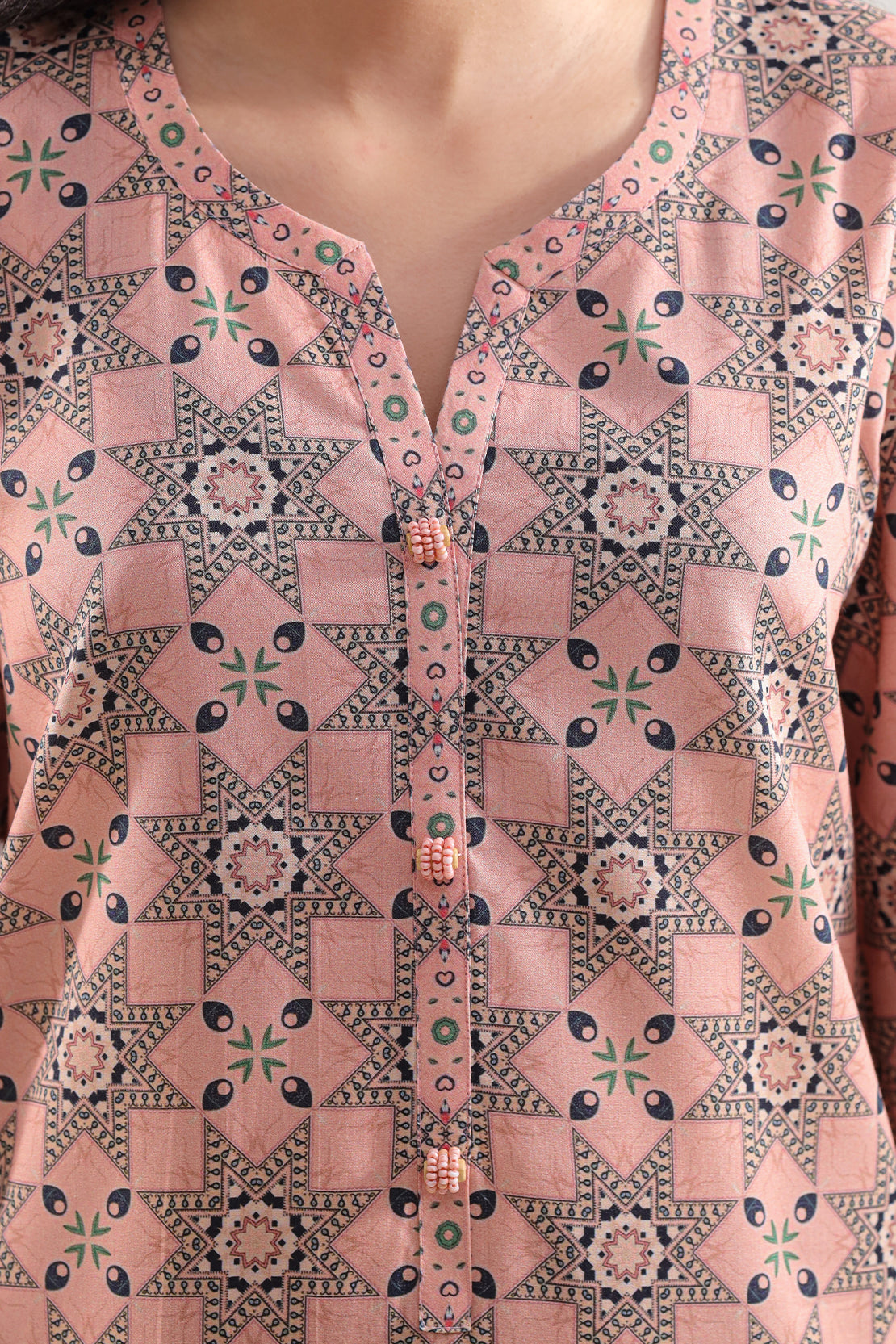 Unstitched Printed Royal Linen 2 Piece (Shirt/Trouser)122322