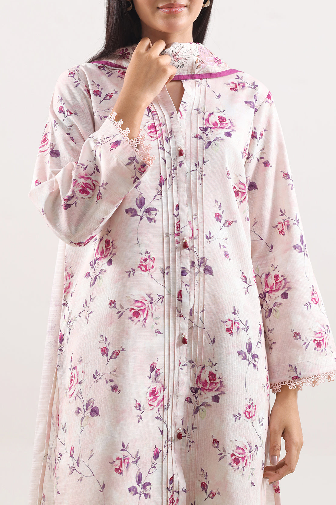 Unstitched Printed Cotton Khaddar 3 Piece125817