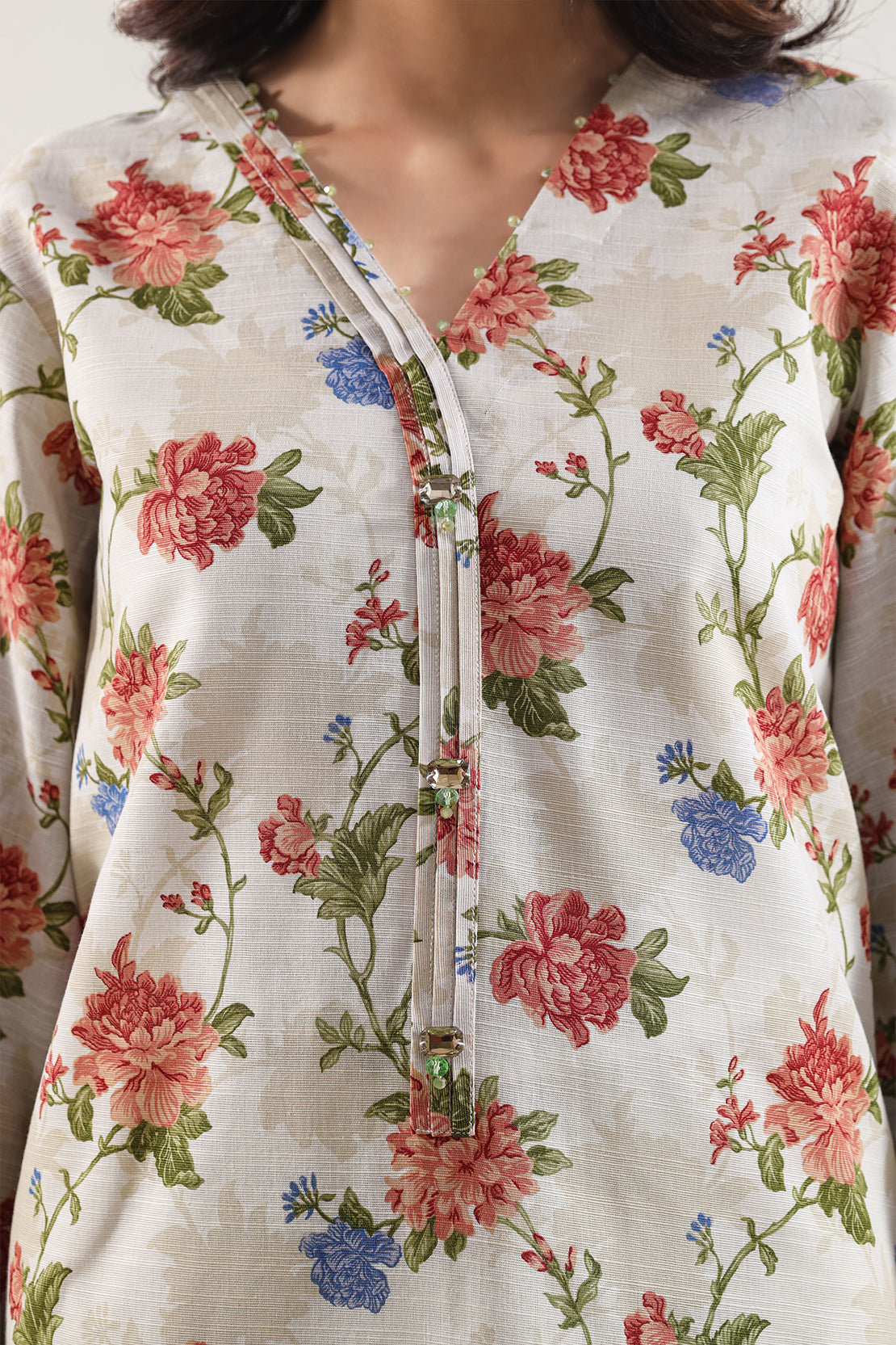 Unstitched Printed Warm Khaddar 3 Piece128273