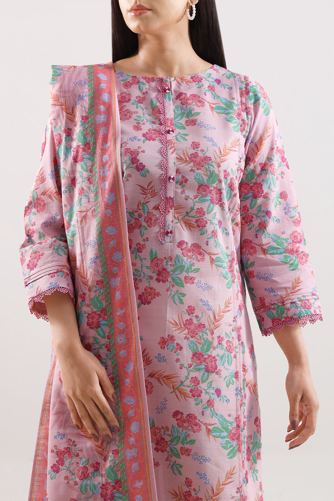 Unstitched Printed Warm Khaddar 3 Piece128276