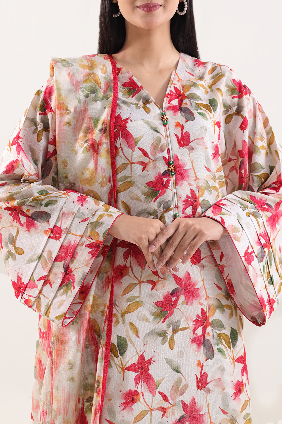 Unstitched Printed Karandi 3 Piece131495