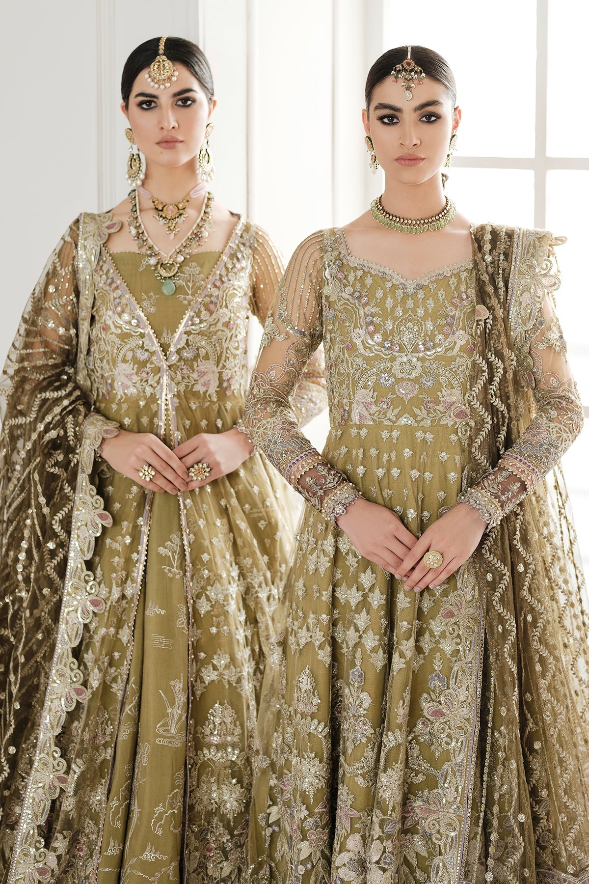 EMBROIDERED NET CH10-02 STITCHED