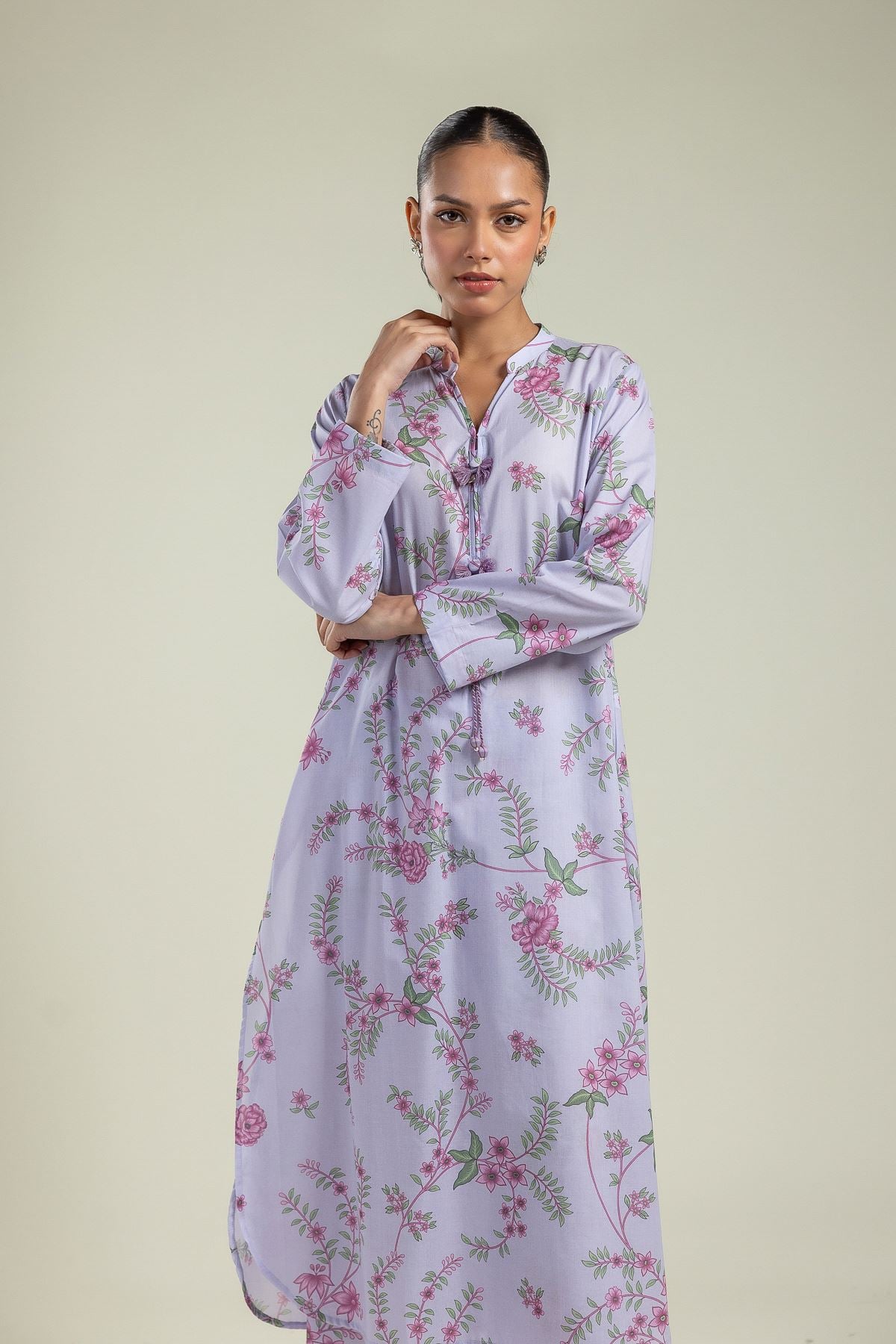 Floral Longline Kurta