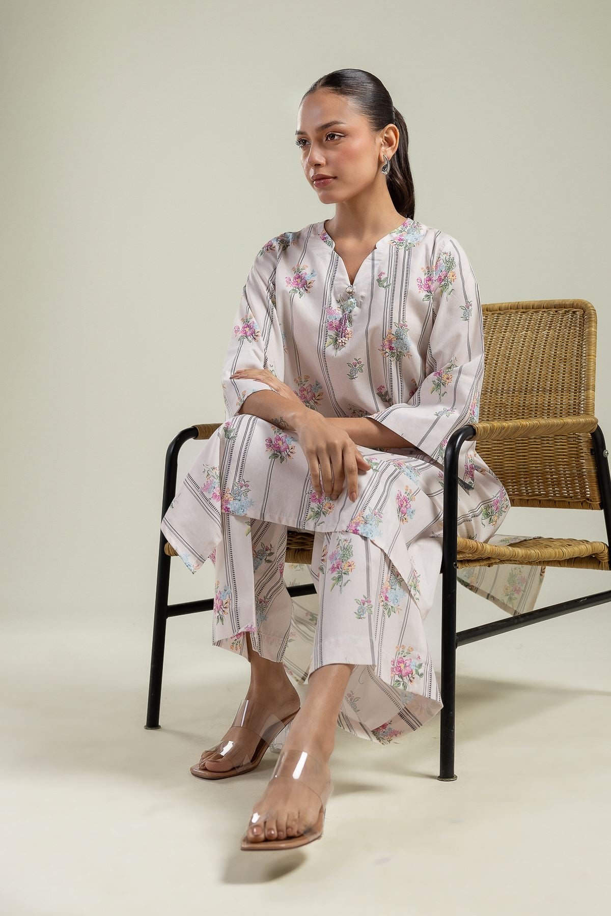 Floral Tassel Kurta